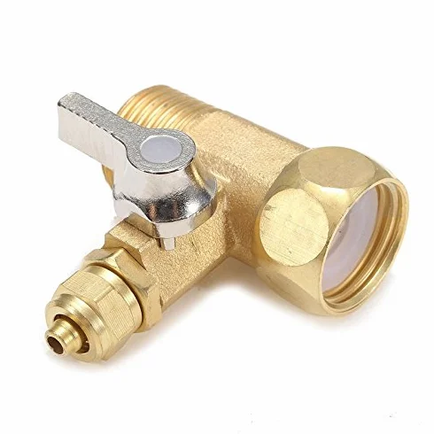 Grifo de agua de latón de 1/2 a 1/4 pulgadas, válvula de bola de alimentación RO, filtro de agua, sistema de ósmosis inversa para purificador de agua