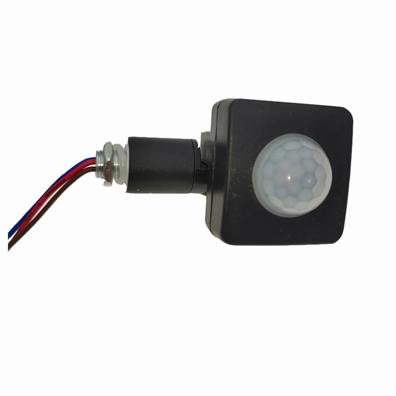 Sensor PIR 110-220V Sensor de Movimiento 110V Sensor Detector de Movimiento Temporizador 220V Sensor de Movimiento infrarrojo automático Interruptor de luz for Exteriores (Color : 10MM Black)