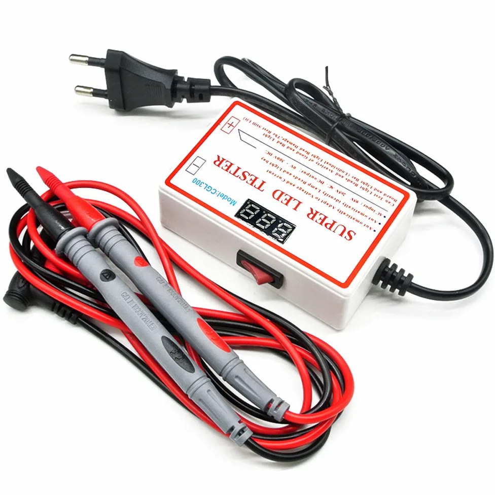 Weytoll Probador de Retroiluminación de TV LED, 0-300V Herramienta de Prueba de Perlas LED de Tira Detección Automática de Voltaje y Corriente de Salida