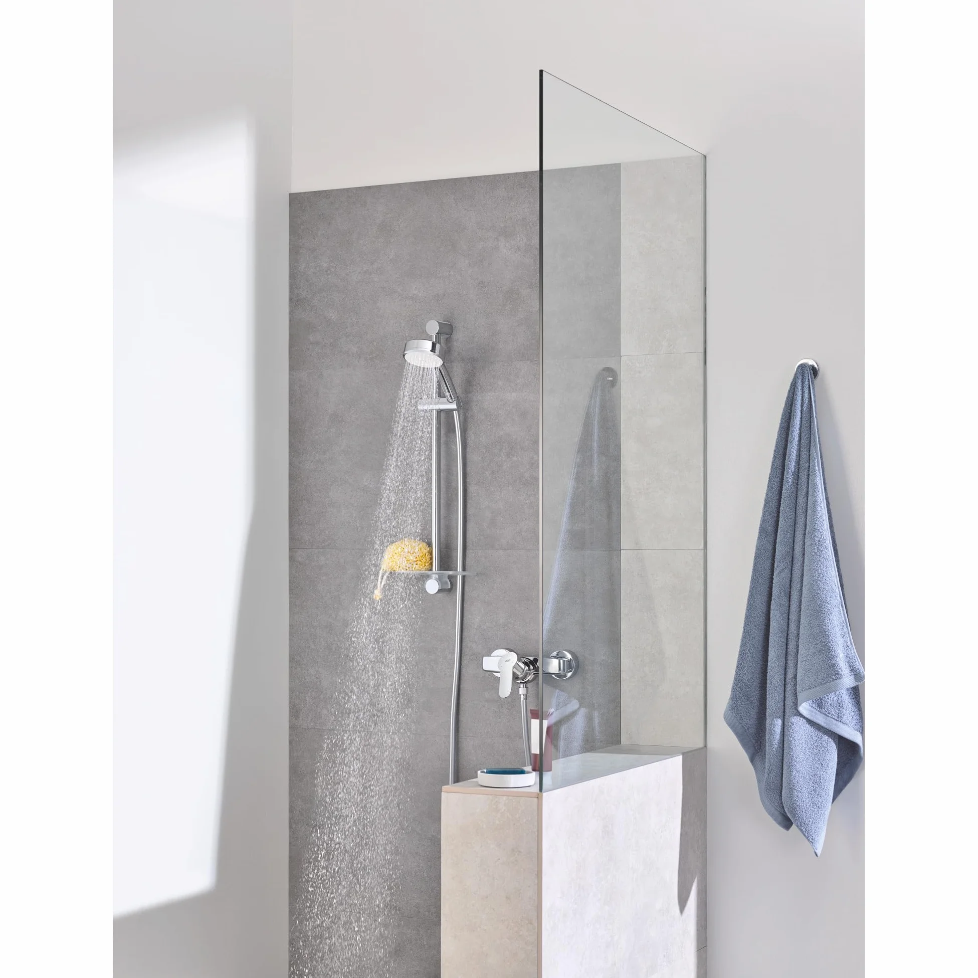 Grohe BauEdge Grifo de baño Mezclador monomando de ducha Cromo