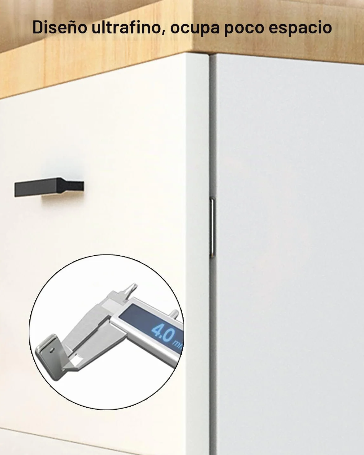 Iman Puertas Armario Jiayi 2 Pcs Cierre Magnetico Ultra-fino Pestillo Puerta Corredera Armario, Iman Adhesivo de Cocina Mueble Cierre Cajones Alacena Clausura