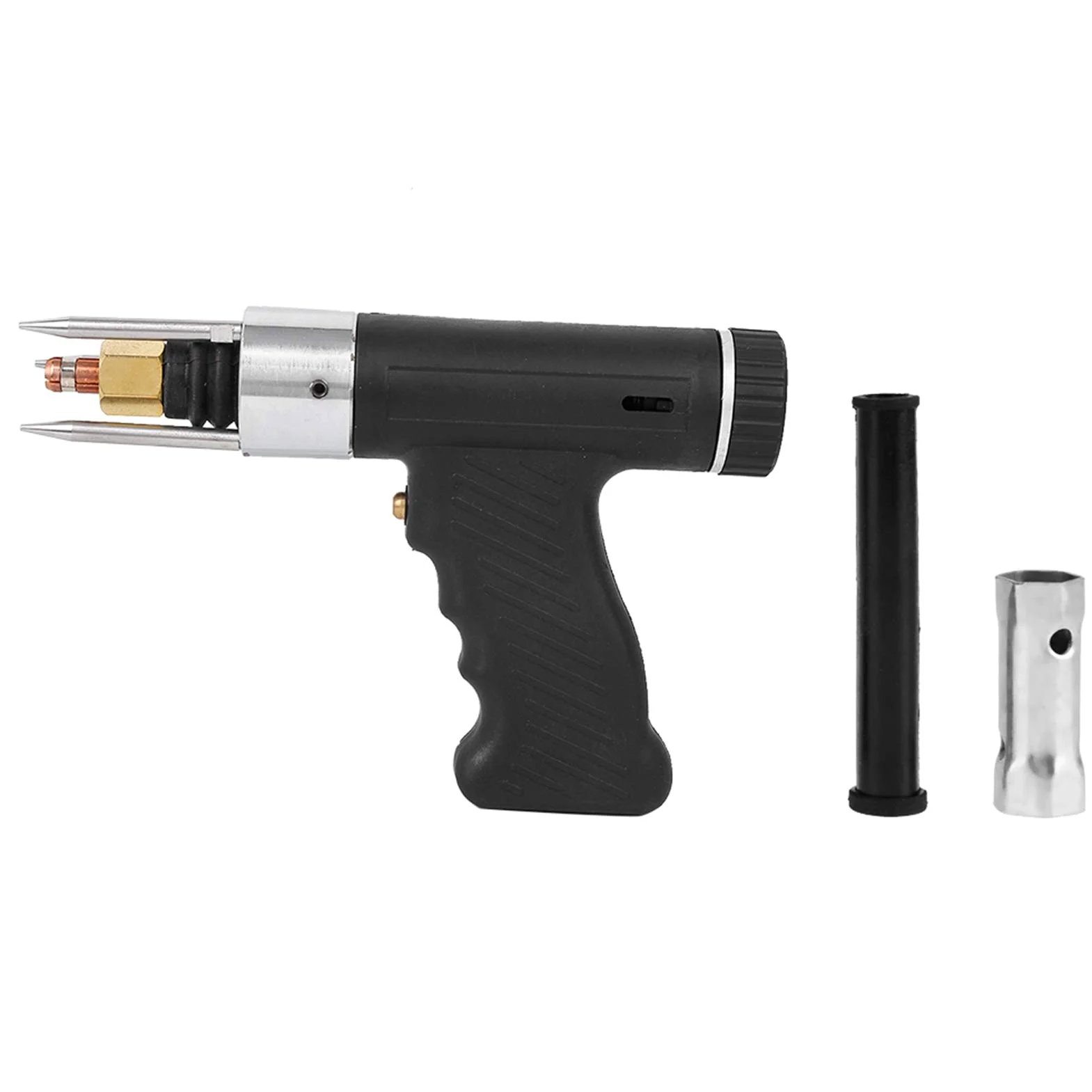 Pistola de Soldadura de Pernos, Pistola de Soldadura de Pernos de Descarga de Capacitor con Juego de Soplete de Soldadura de Pinza M3 a M10 de 6 Piezas