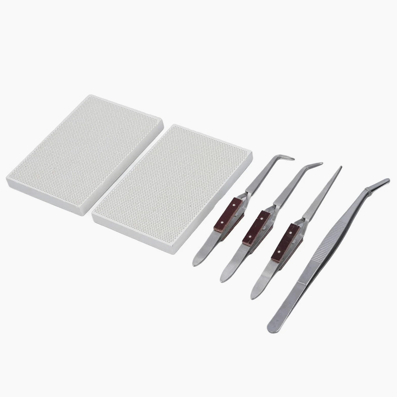 SIXRUN Kit de Soldadura de Joyería Profesional Sanders Bloque de Soldadura de Acero Inoxidable Ideal para Reparaciones a los Amantes de los Amantes de la Artesanía de HomeBody