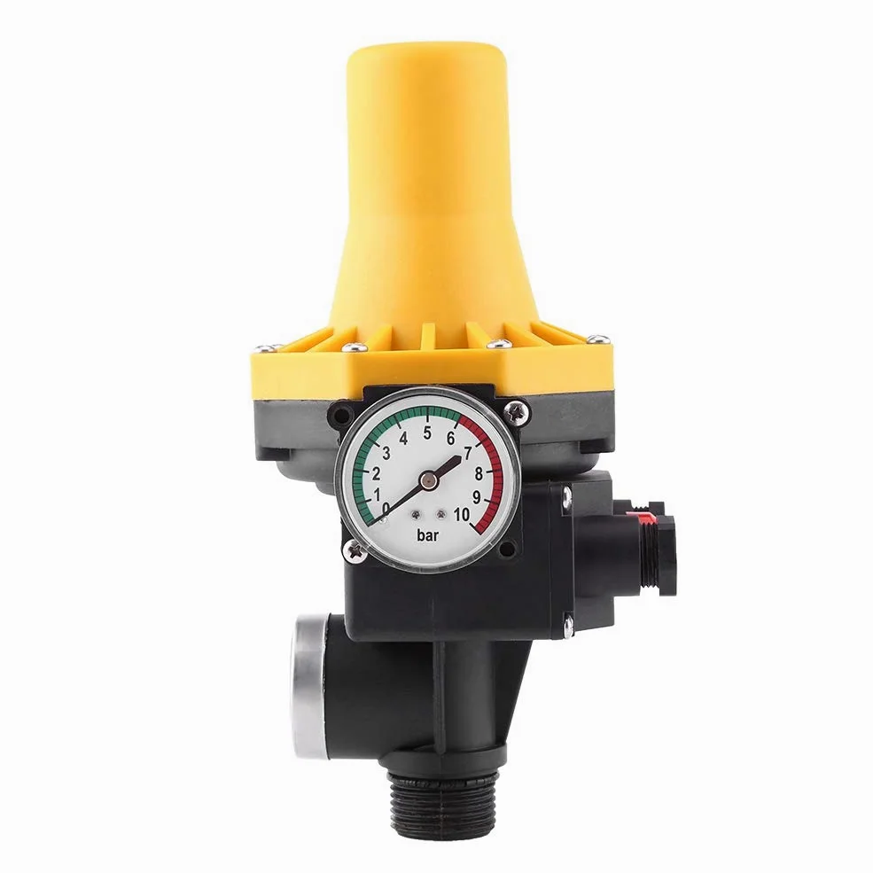 Ausla Interruptor de Presión 220V Control de Bomba Protección contra Funcionamiento en Seco, Mantiene Presión de Tubería Constante, Controla Varios Tipos de Bombas, Hogar, Jardín, Invernadero