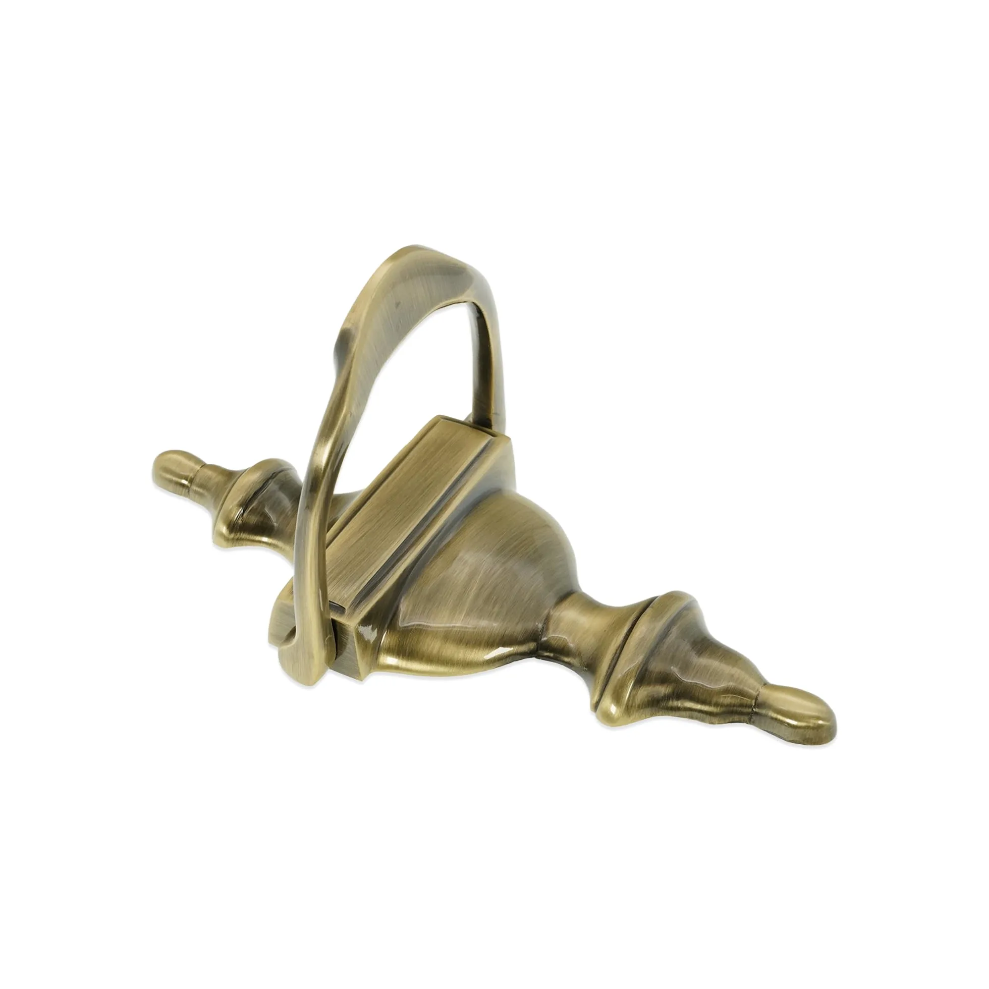 Infinity Decor Aldaba de puerta estilo victoriano de latón macizo de 6 pulgadas en acabado de latón antiguo, aldaba de mano de alta calidad para muebles de puerta delantera de entrada