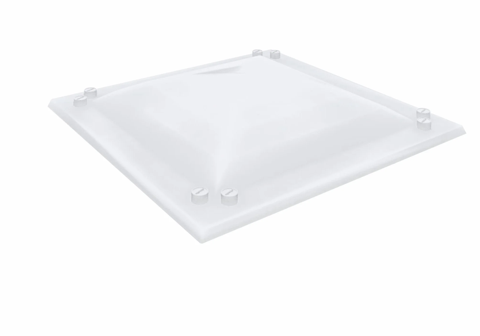 Matilla - Cúpula Metacrilato Cuadrada Monovalva (74 x 74 cm, Blanco)