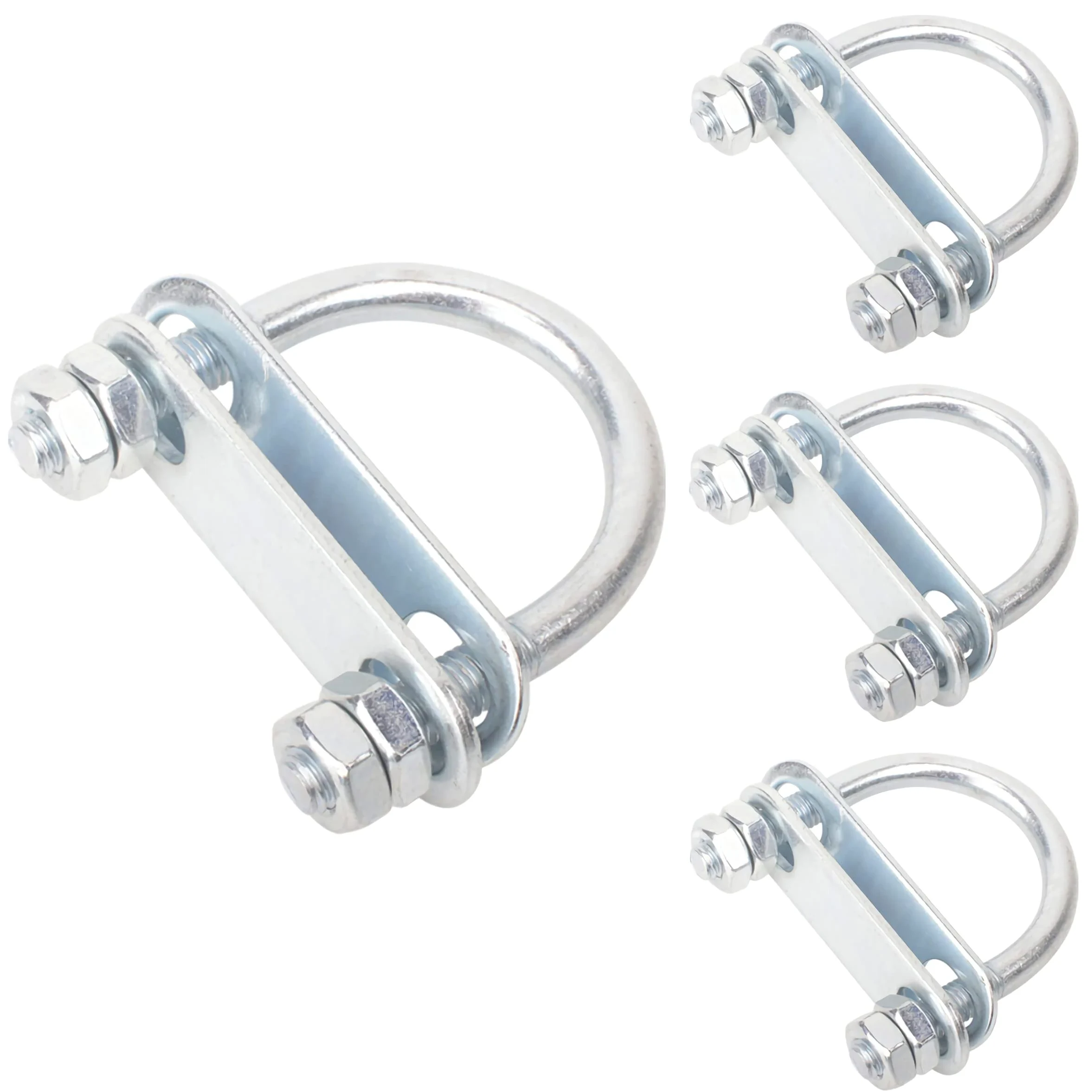 Pernos en U 4 Piezas Pernos en U de Acero Inoxidable Sujetador De Perno En U M8 Pernos En Forma de U Con Tuercas Placa De Marco Arandelas para Fijación de Tubería