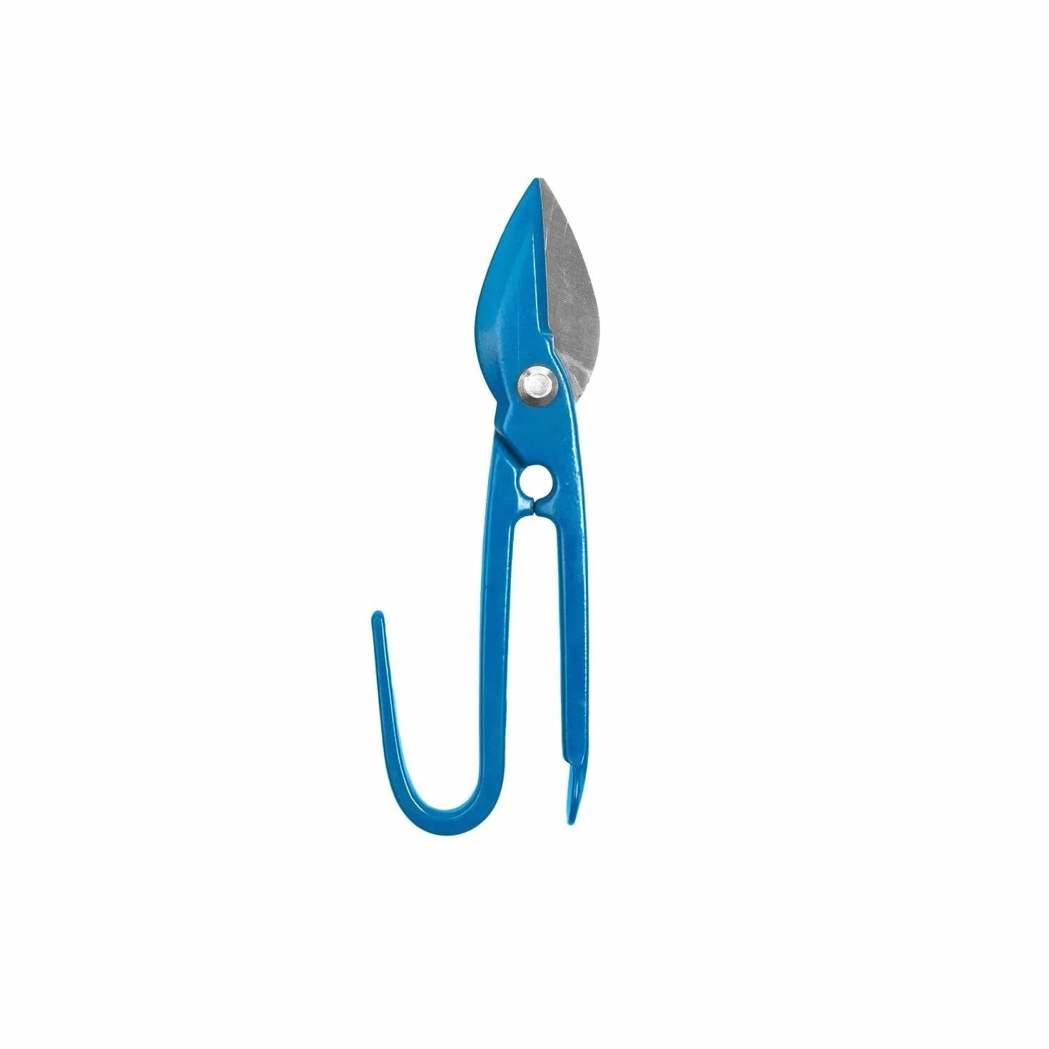 Tijera hojalatero 200 mm, acero inoxidable, mango ergonómico, corta chapas metálicas, ideal para trabajos de metalistería y bricolaje.