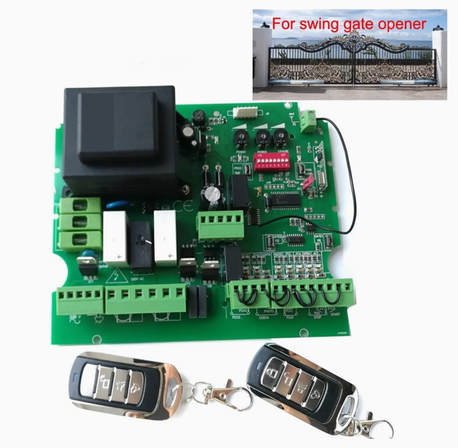 Sin caja, abridor de puerta oscilante, placa de tarjeta de Control for actualización, modelo Universal, placa de circuito de CA, placa de Control de repuesto(Kit 0)