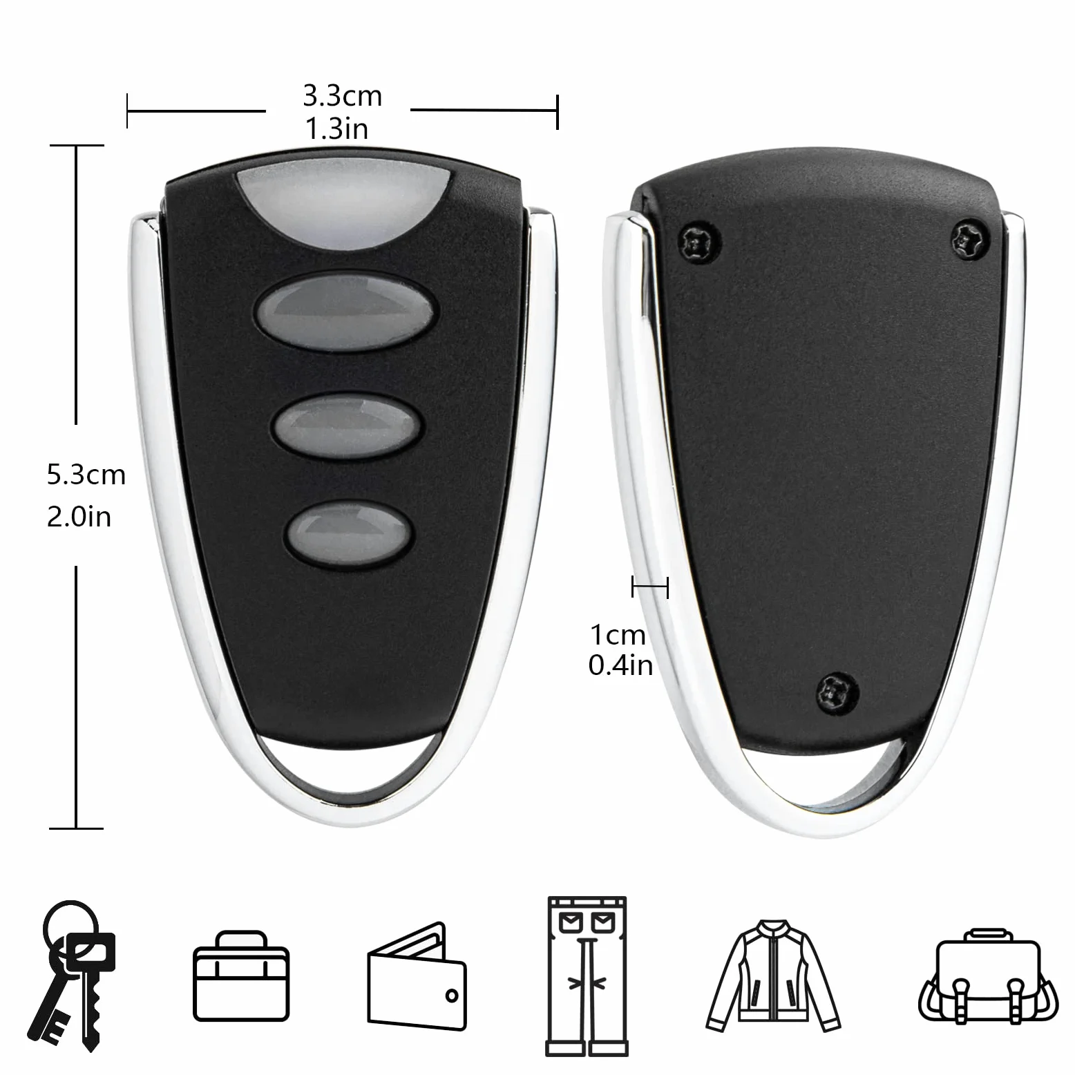84335EML - Mando a distancia para puerta de garaje MotorLift 500/700/750/850 para puerta de garaje LiftMaster LM1000/LM60/600A/LM800 LiftMaster HC100/260/280/600 SLY300/500/1 000-2pc