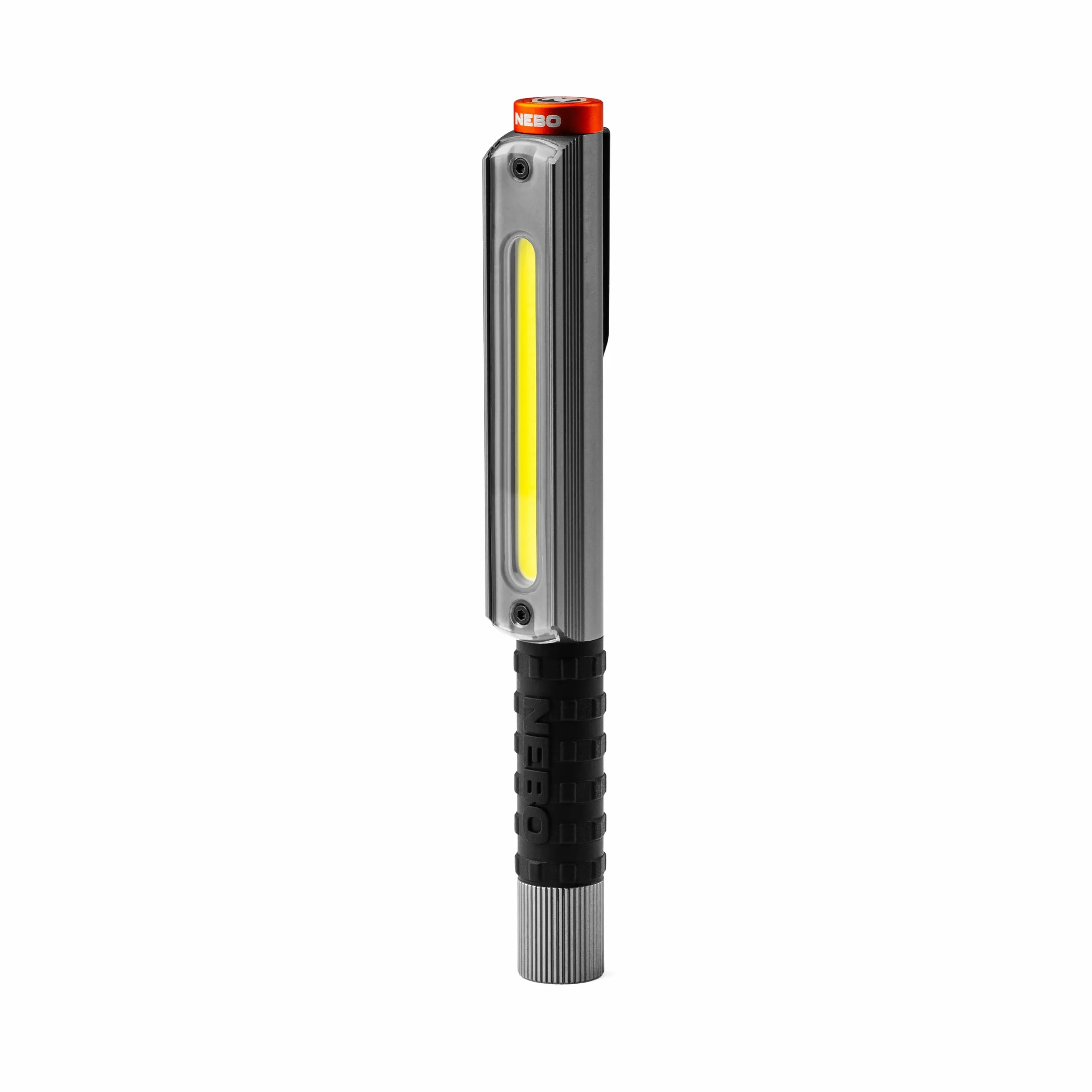NEBO Lil Larry 500 Flex Luz de Trabajo COB – 500 Lm | Flex Power: Recargable O 2x AAA | 5 Modos | Direct-to-Red | Base Magnética | IPX7 | Aluminio | 75g | USB-C