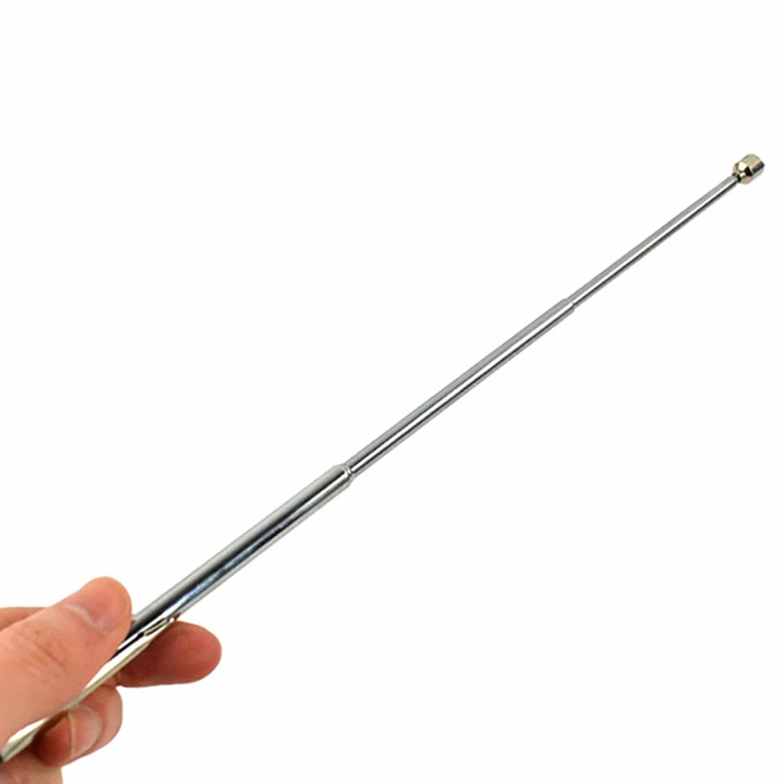 Herramienta de Recogida Magnética, Potente Varilla de Succión de Metal, Herramienta de Recogida con Imán, Herramienta de Recogida Telescópica Magnética para Construcción de Mantenimiento(Plata)