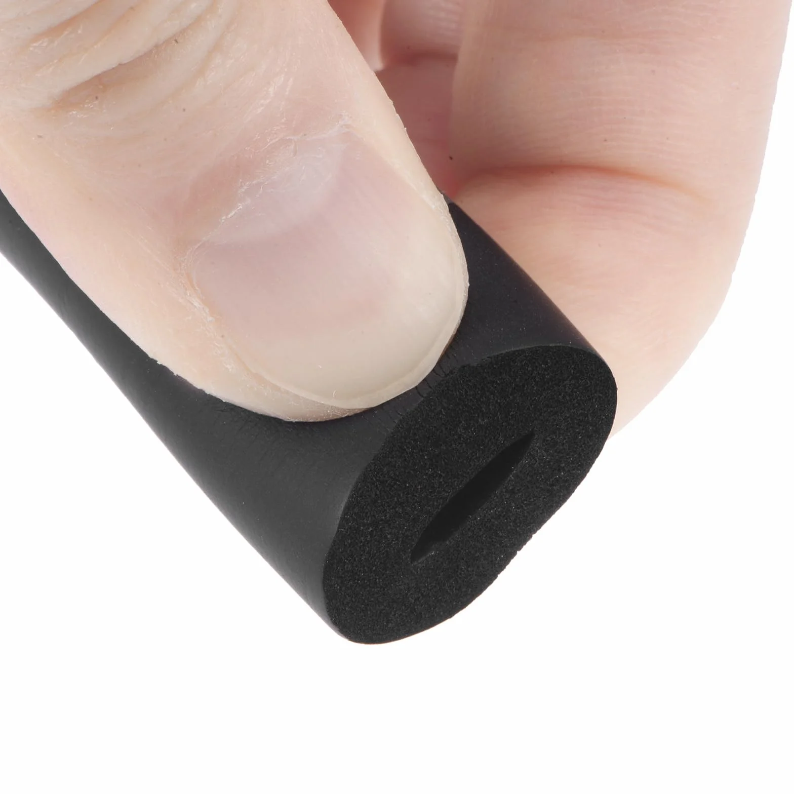 QUARKZMAN Tubo de Espuma para Soporte de Agarre de Mango, Aislamiento de Tubería Fuera del Revestimiento de Tubería, 3mm (1/8") ID 12mm (1/2") OD 1m Negro