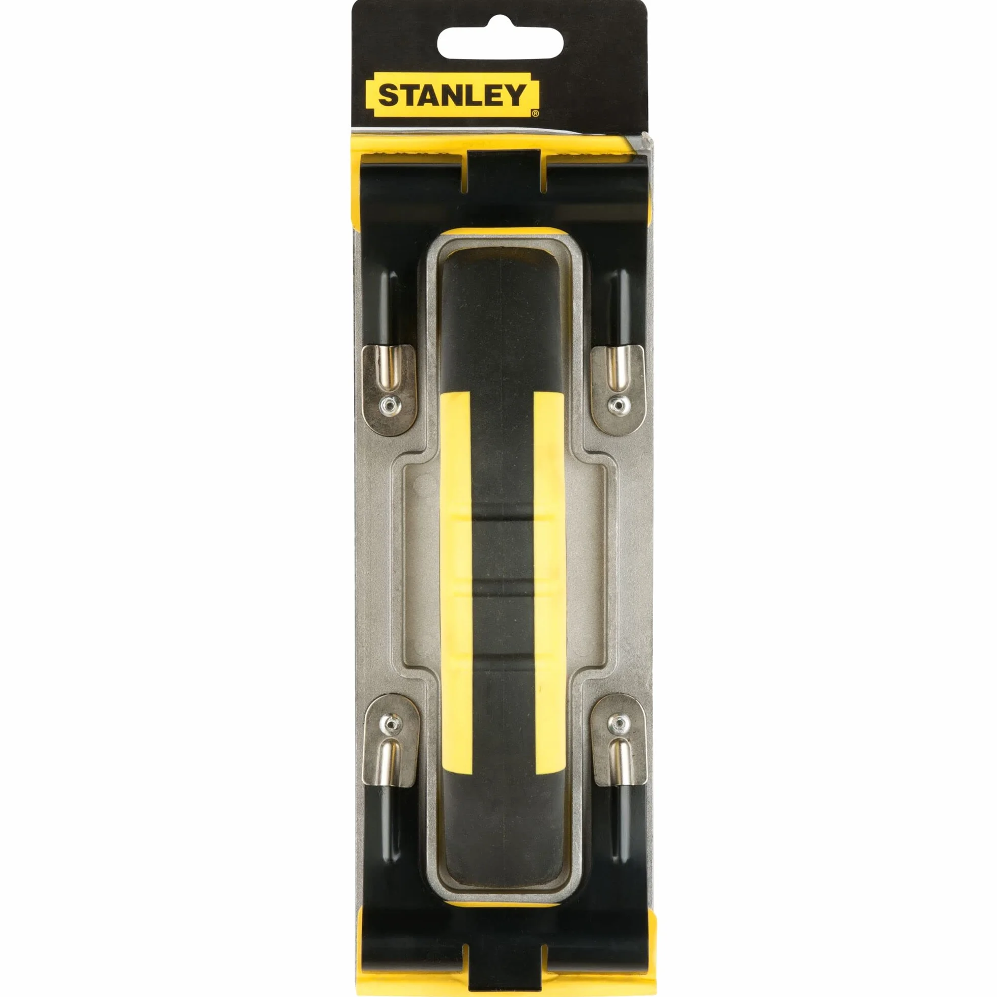 STANLEY Lijadora Manual con Clip Mejorado, 230X80mm, Cuerpo de Aluminio Reforzado, Mango Bimaterial, Pinza de Sujeción Mejorada, Acepta la Mayoría de Papeles de Lijado, STHT0-05927