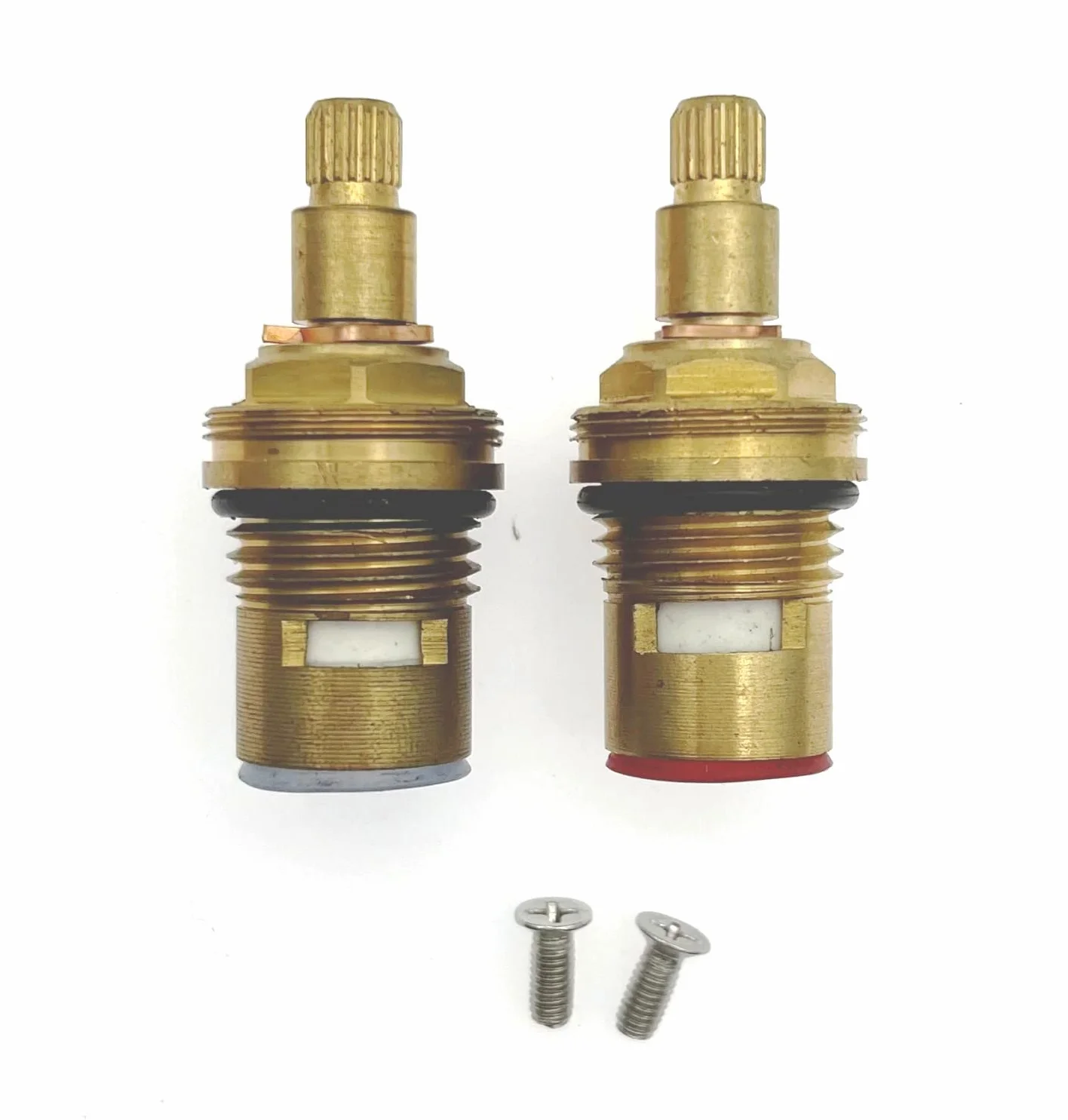 JZK - Válvula de repuesto de 20 dientes 1/4 de giro (núcleo de válvula de grifo de cerámica para agua caliente y fría, cartucho de grifo de cerámica para grifo de baño y cocina