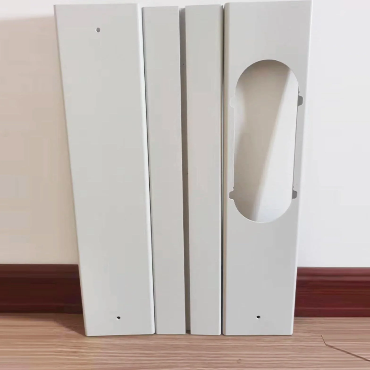 Kit de ventilación de aire acondicionado de puerta corredera, sello de ventana de aire acondicionado portátil, longitud ajustable fácil de instalar y desmontar placa de sellado de ventana, sello