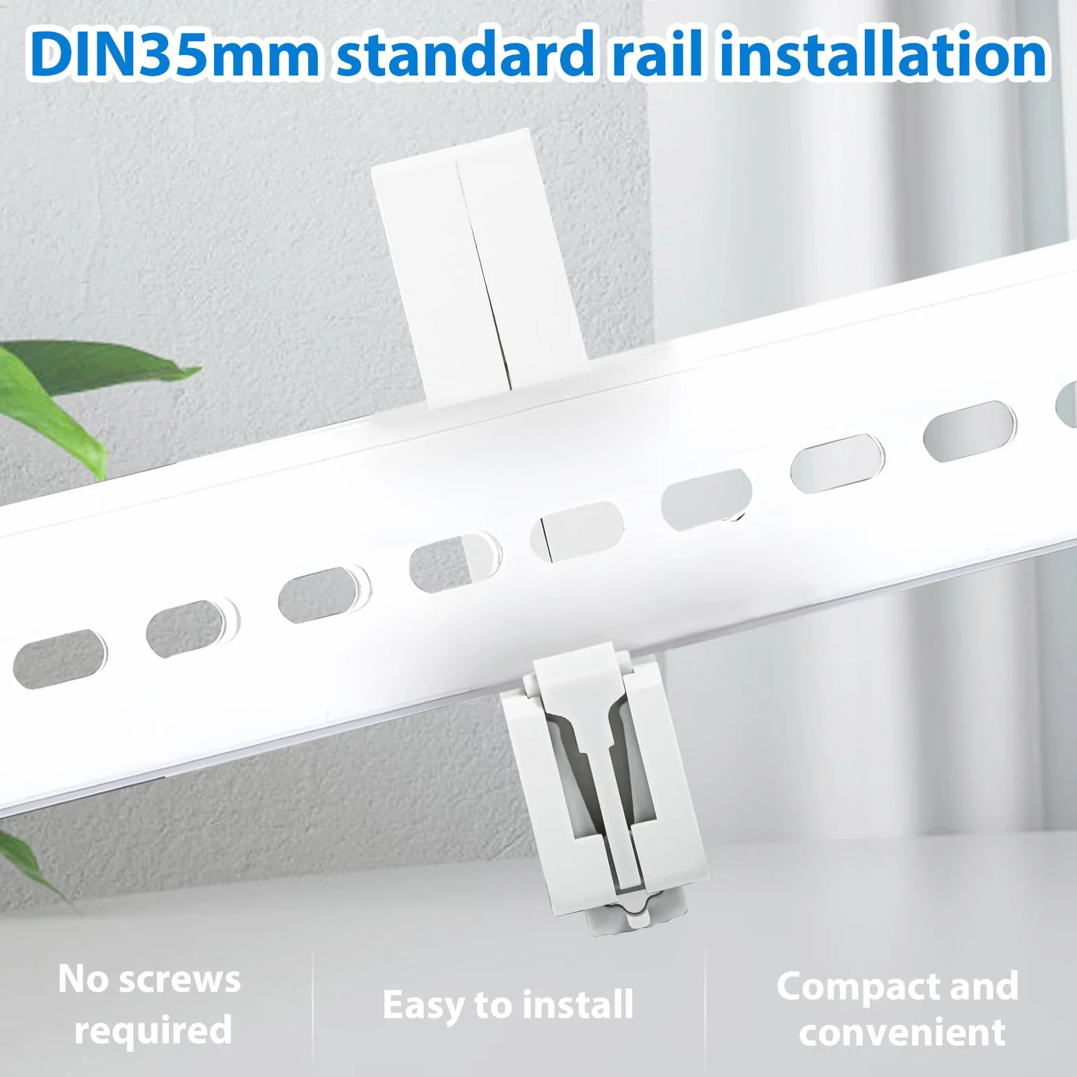 Jadeshay Tuya WiFi Disyuntor Inteligente 1P 63A 230VAC Interruptor WiFi con Temporización Compatible con Alexa Google Assistant