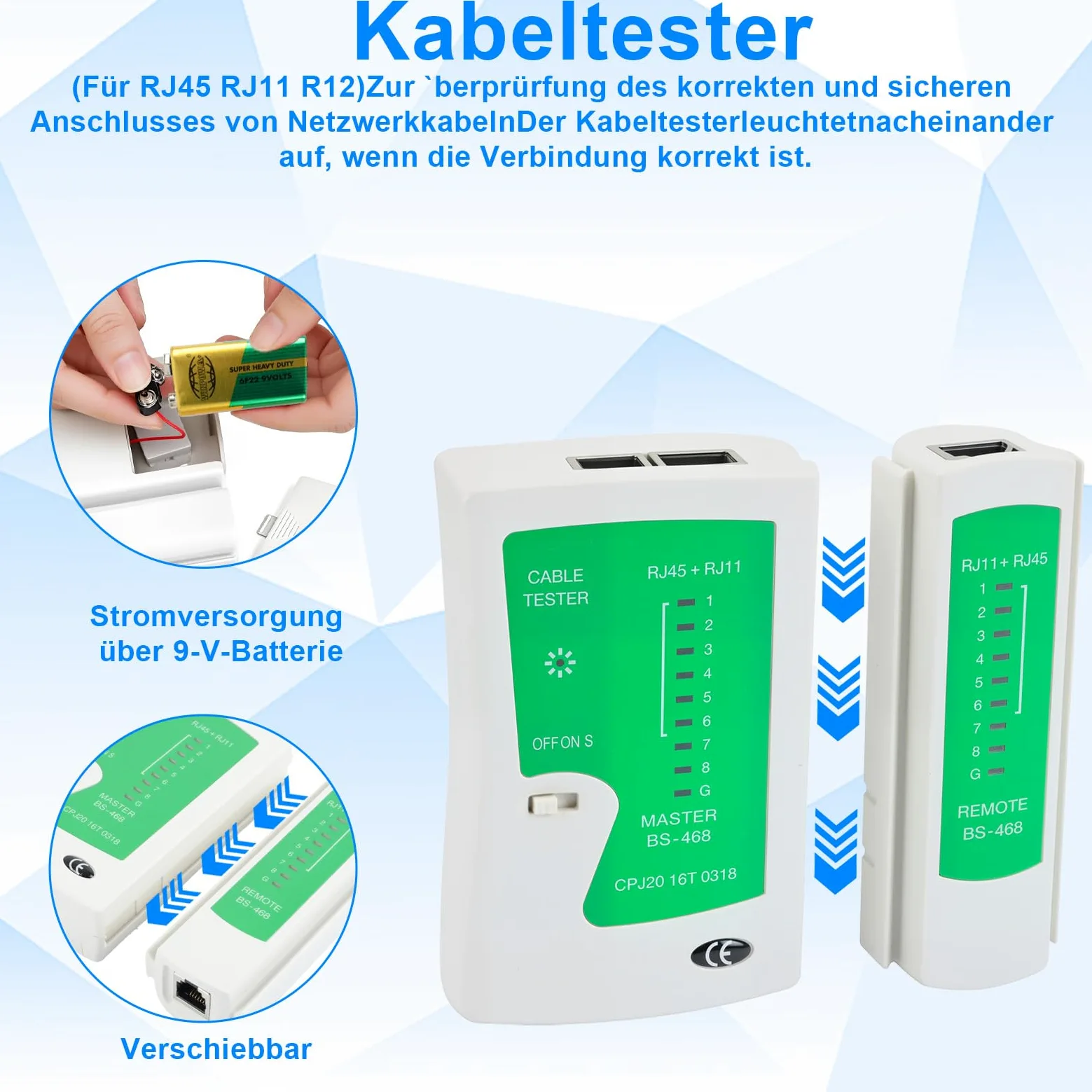 Crimpadora RJ45 Kit Herramientas de Red SOARFLY | Juego Completo con Conectores RJ45 Pasantes Cat5/Cat6/Cat7, 50 PCS Conectores, Pelacables, Comprobador de Red y Compatibilidad con RJ11/RJ12/RJ45