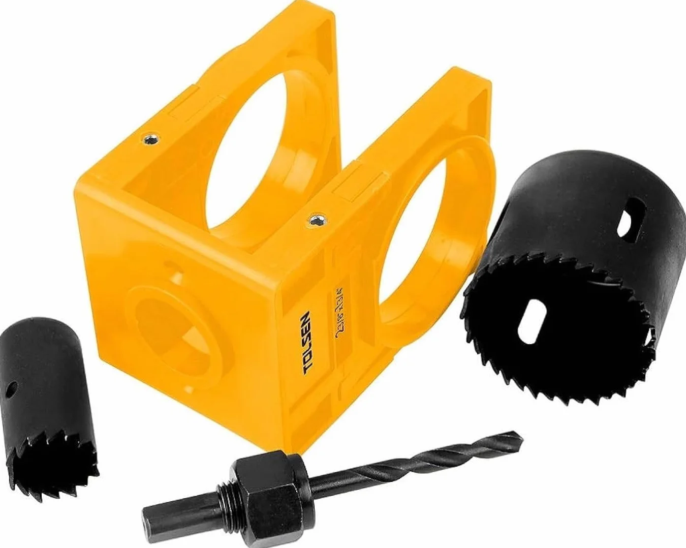 Tolsen Kit de instalación de cerradura de puerta, amarillo, juego de 25 piezas