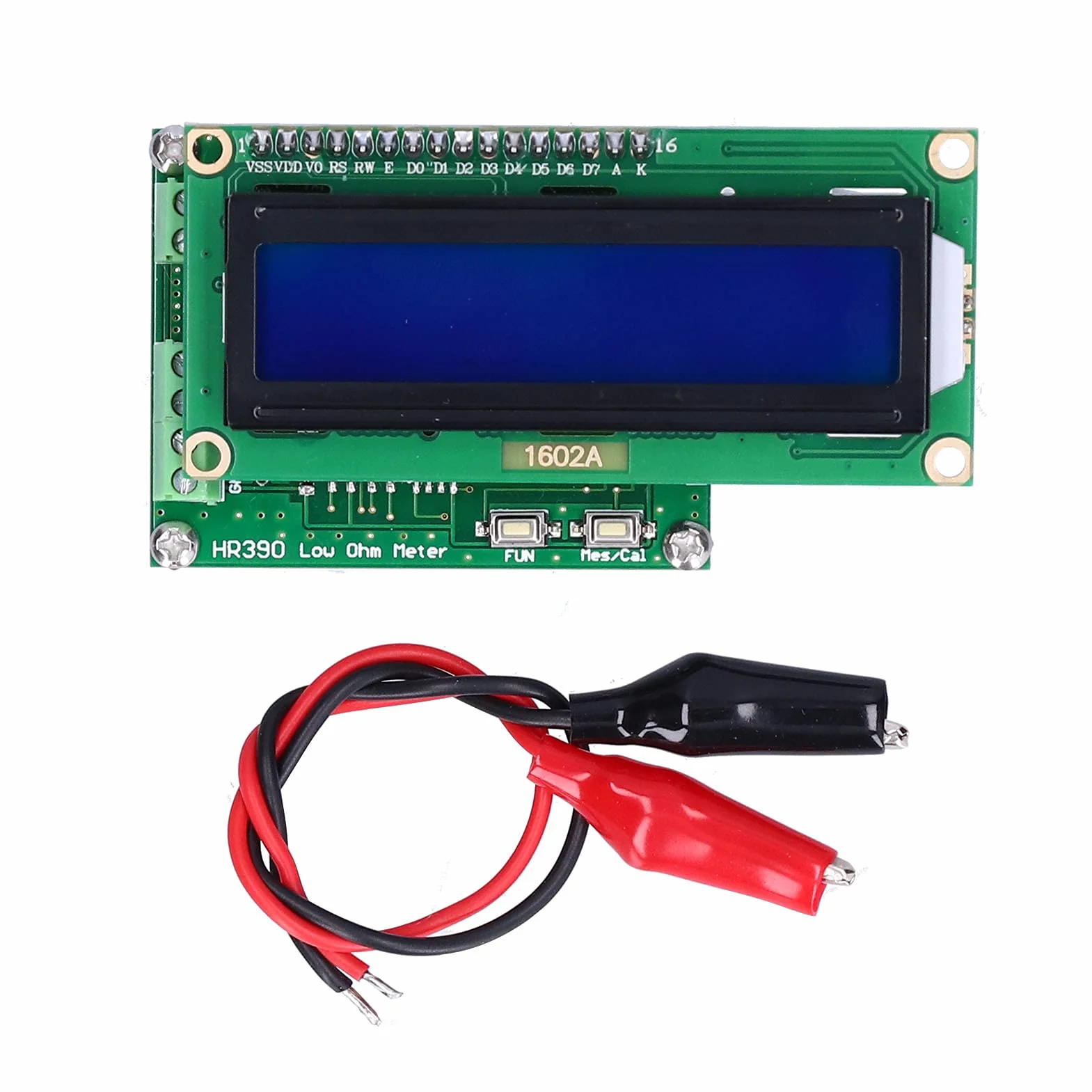 Ohmímetro de Baja Resistencia, Medidor de Miliohmios Preciso PCB DC 7-12V