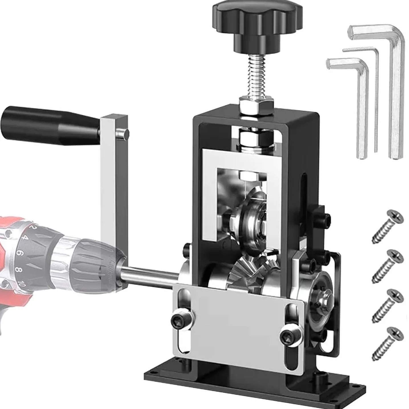 Máquina pelacables manual, herramienta pelacables multifuncional, alicates pelacables de manivela de 1 a 20 mm, pelacables para el reciclaje de residuos de cobre