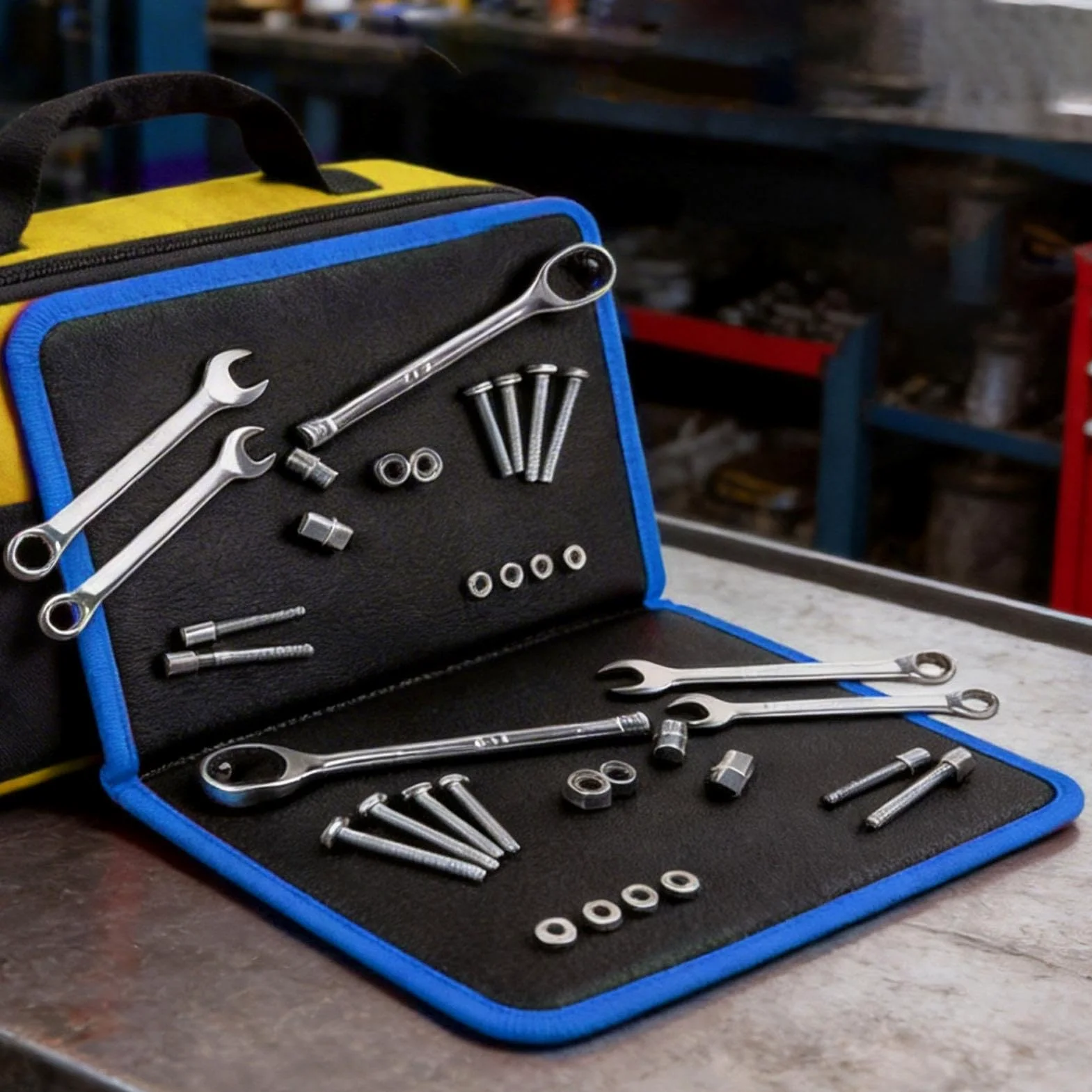 Tapete magnético,Base Plegable Antideslizante para Piezas | Alfombra Magnética Grande para Mecánicos - para Taller Mecánico Garaje y Automóviles Electrónica del Hogar Llaves y