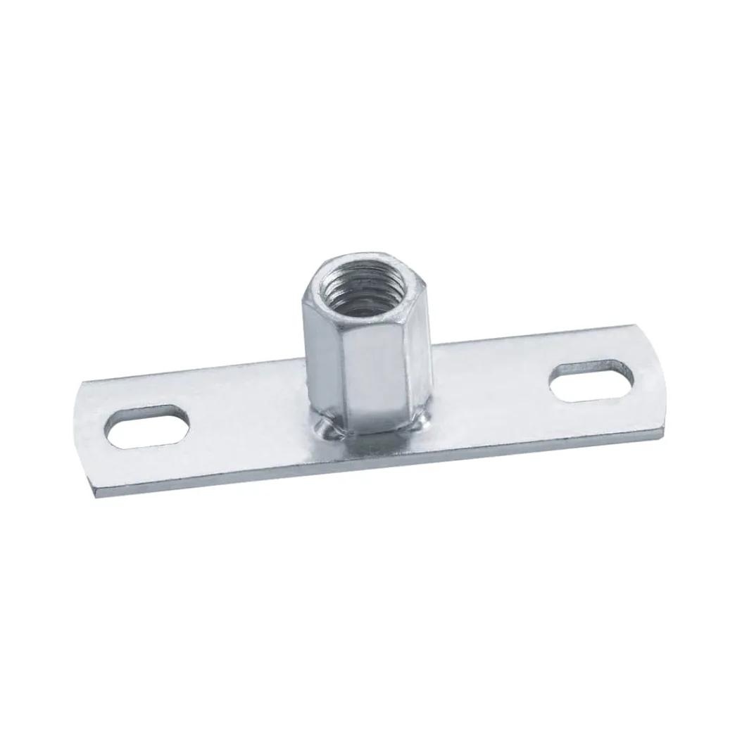 INDEX A PERFECT FIXING - PFZNM0800 [PF-ZN] Pletina para la fijación de varillas roscadas, Acero zincado, Medida: M8, Caja de 100 unidades