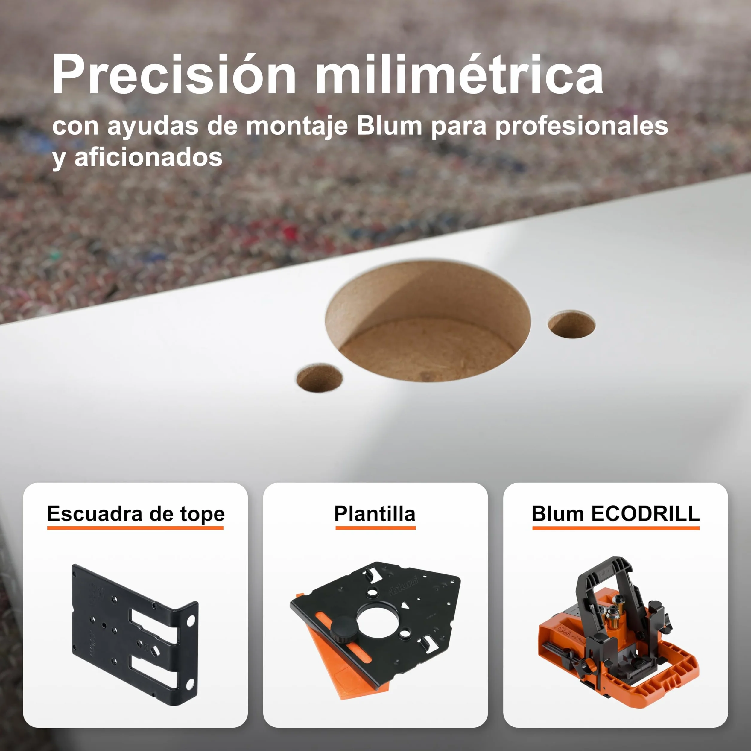 BLUM CLIP TOP BLUMOTION Bisagra muebles 110° recta con muelle acero 2 unidades