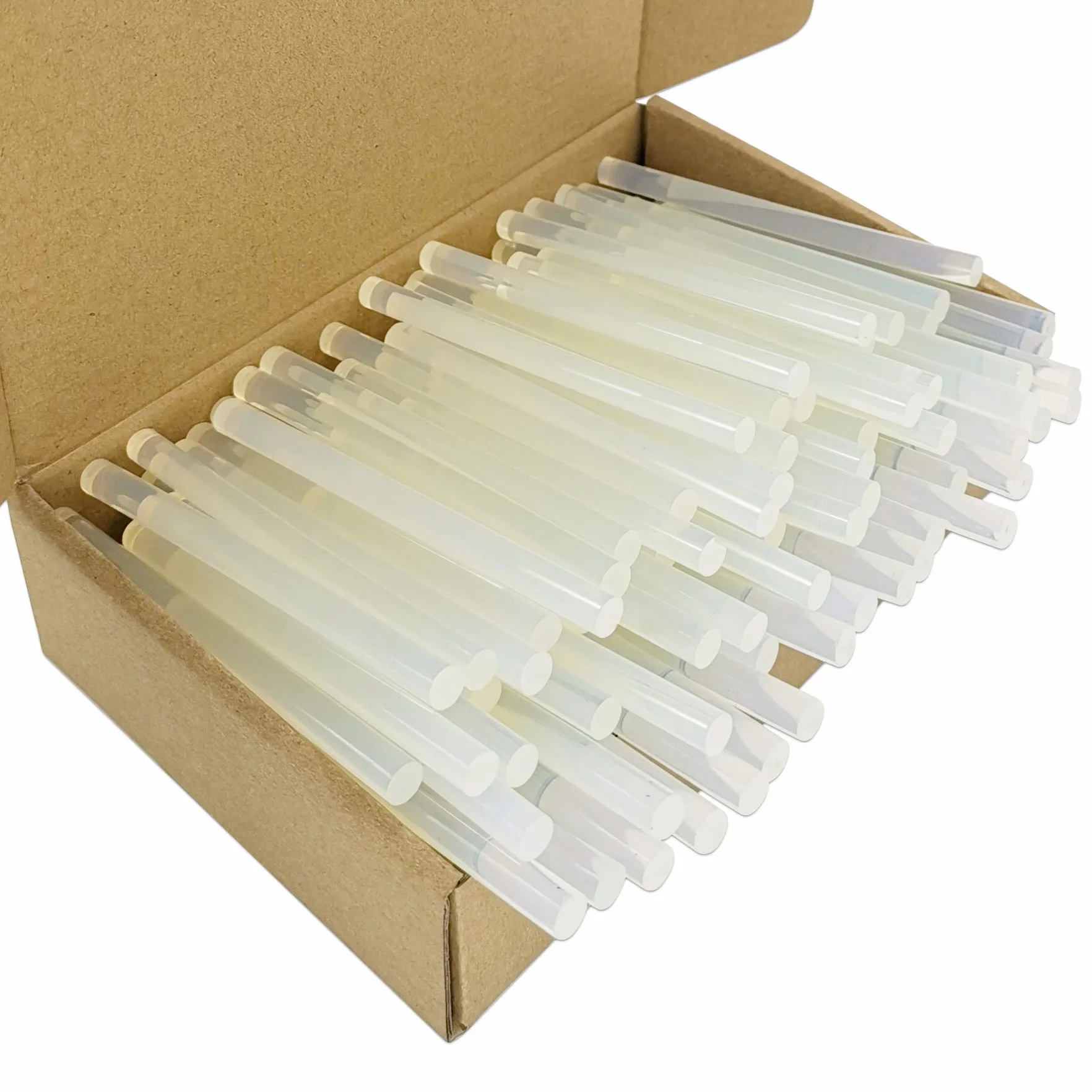 120 Piezas Barras de Pegamento Termofusible 7x100mm Adhesivo Transparente para Pistola de Pegamento Caliente de 7mm - Transparente