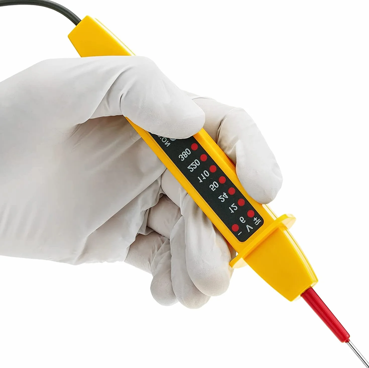 Comprobador Tester de Circuitos Eléctricos 6-380V CC CA Cable 80 cm