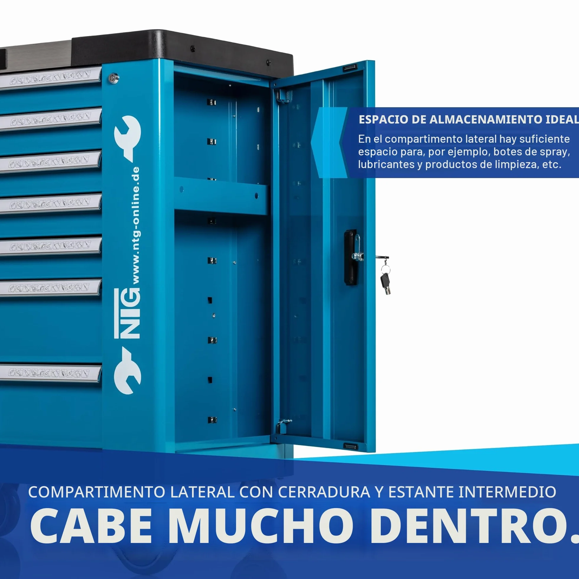 Carro de herramientas 247 piezas para taller