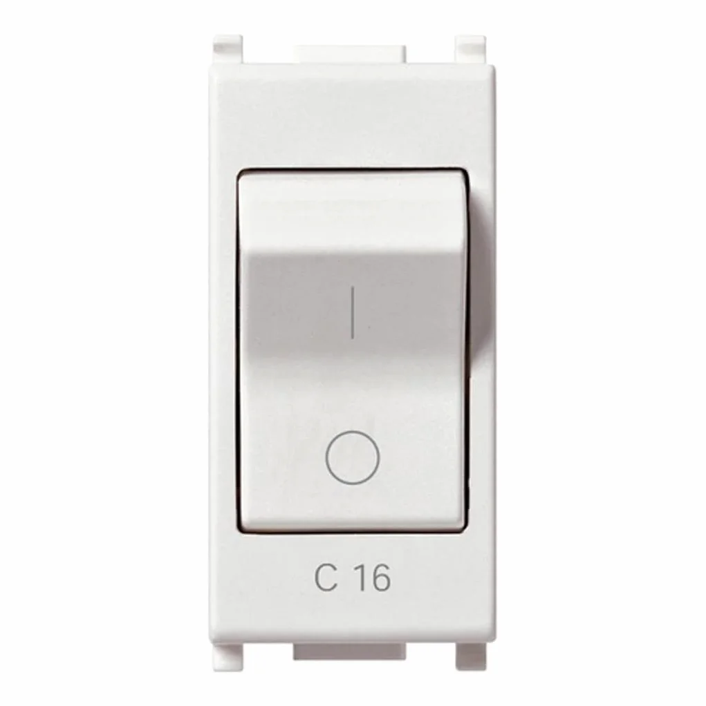 Vimar serie plana - Interruptor magnetotermico 1 polo+neutro c16 230v blanco