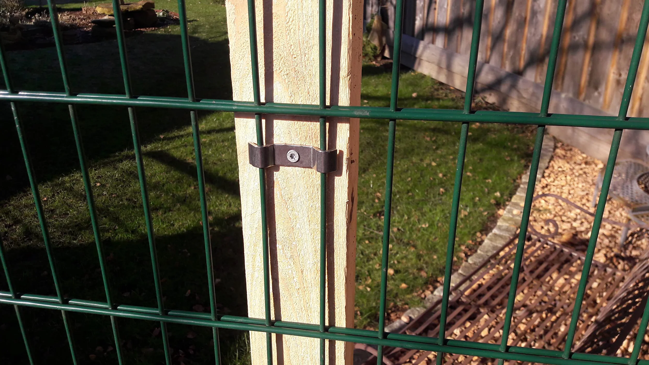 Clema de sujeción para elementos de arco de tensión, fijación de malla de doble torsión, soporte para valla de doble torsión, fijación 20x de acero inoxidable A2