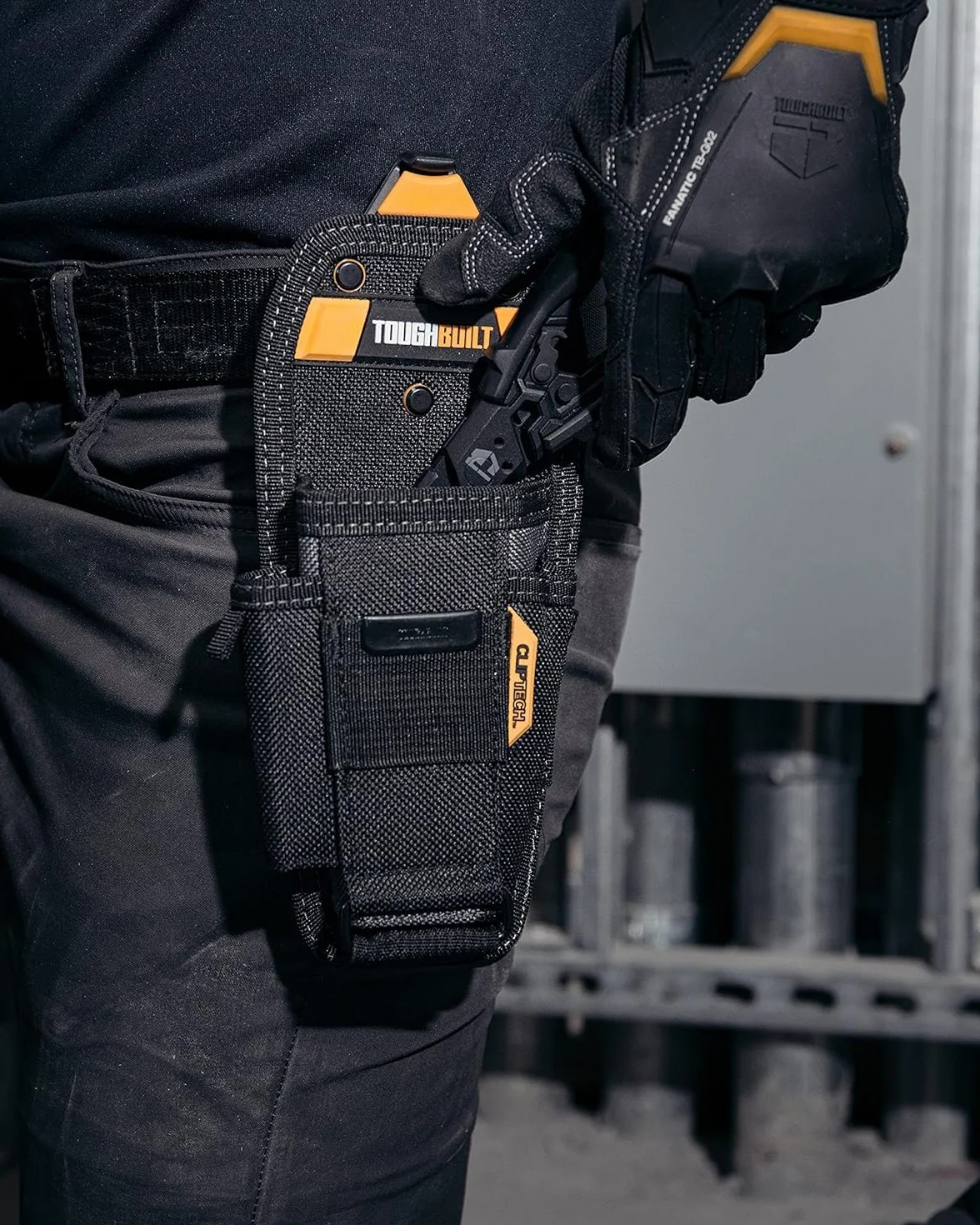 ToughBuilt Bolsa de herramientas para alicates, bolsillos, clip cinta métrica, organizador ajustable