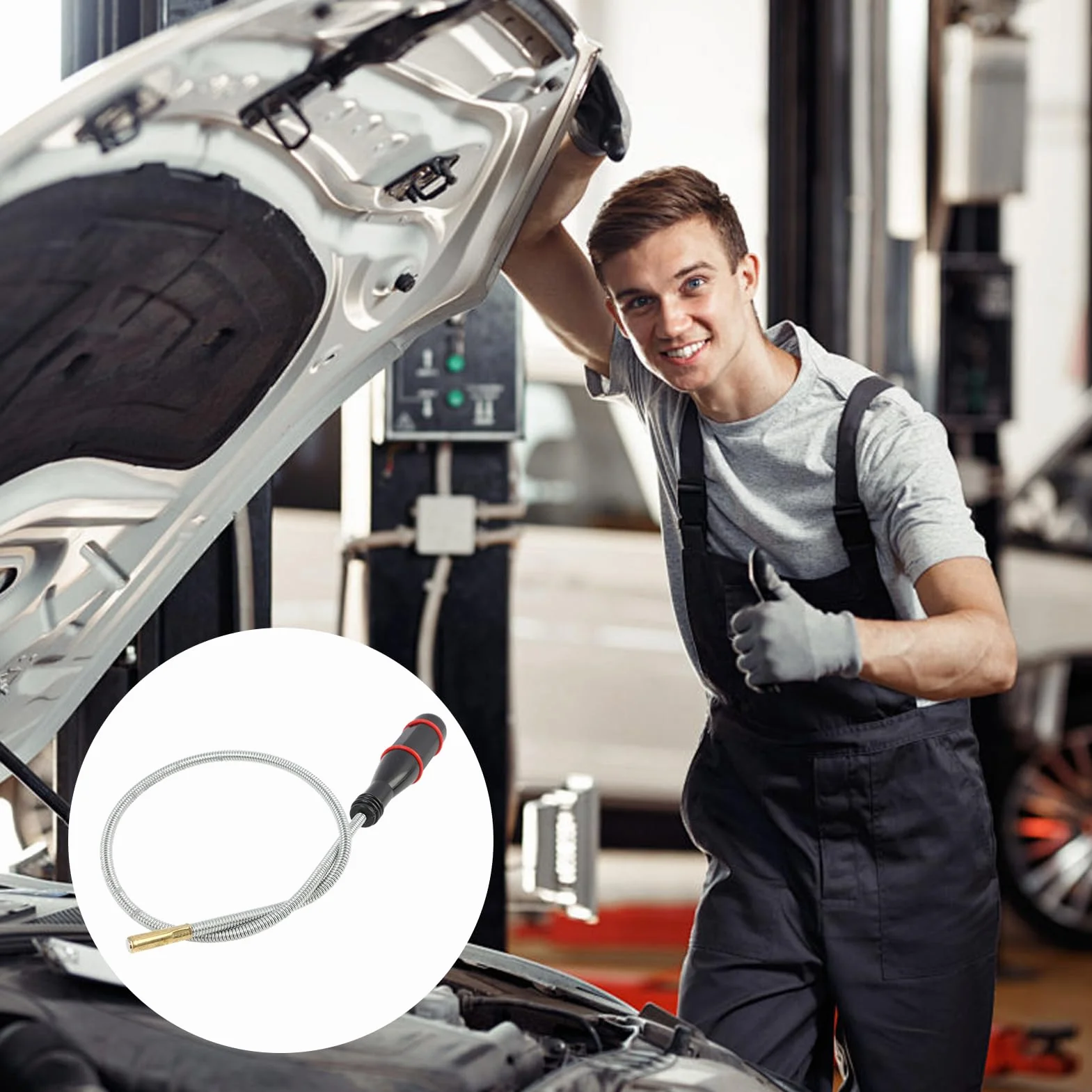 60CM Herramienta Magnética Telescópica con Imán Potente, Recogedor Magnetico Flexible, Iman Flexible Portátil, Herramientas de Recogida iman flexible, para Recoger Objetos Metálicos Pequeños