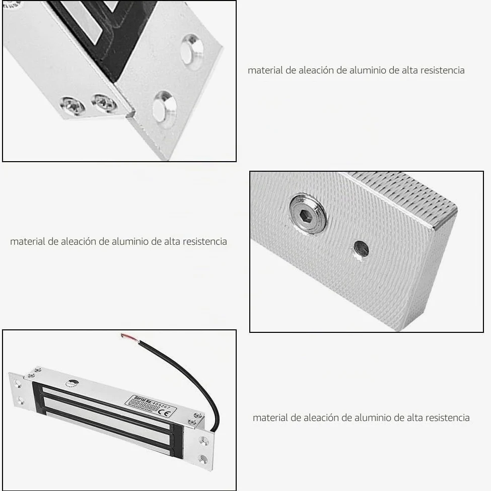 Cerradura electromagnética, MAGT eléctrico magnético Flush cerradura electromagnética Monte Embedded DC 12V 180kg Fuerza de retención for el control de acceso de una sola puerta