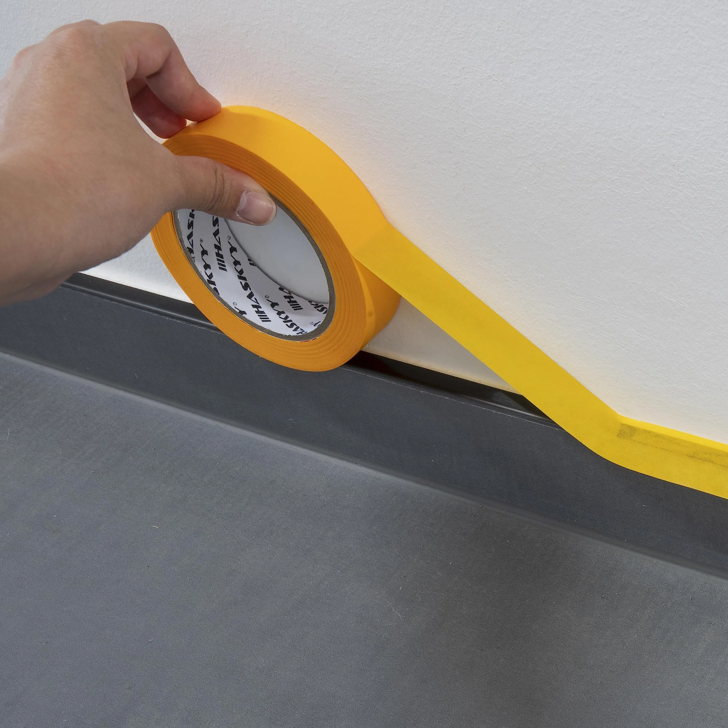 HASKYY Cinta de Pintor 30mm x 50m - 10 rollos de cinta de carrocero pintura, masking tape - Enmascarar Paredes de Precisión Cinta Adhesiva no Deja Residuos
