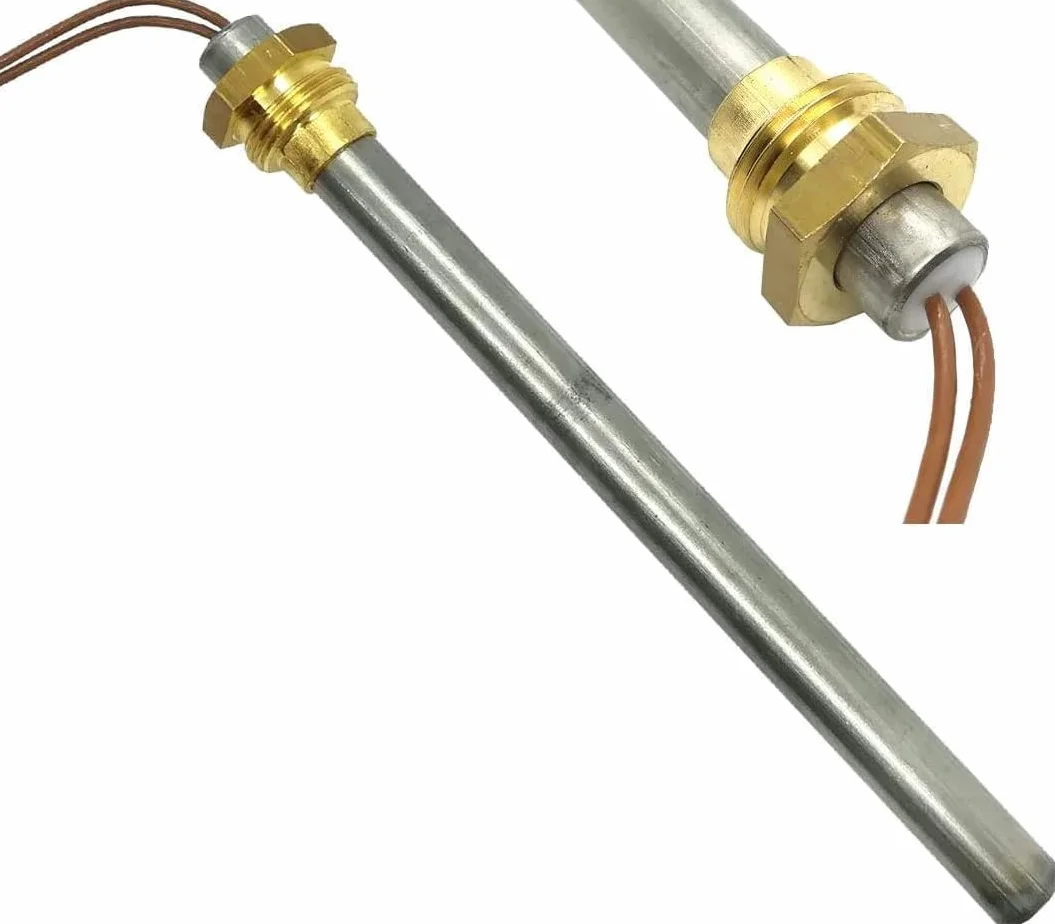 Easyricambi Resistencia bujía de encendido para estufa de pellets 300 W 180 mm 170 mm; diámetro 9,9 mm; rosca 3/8 para LAMINOX