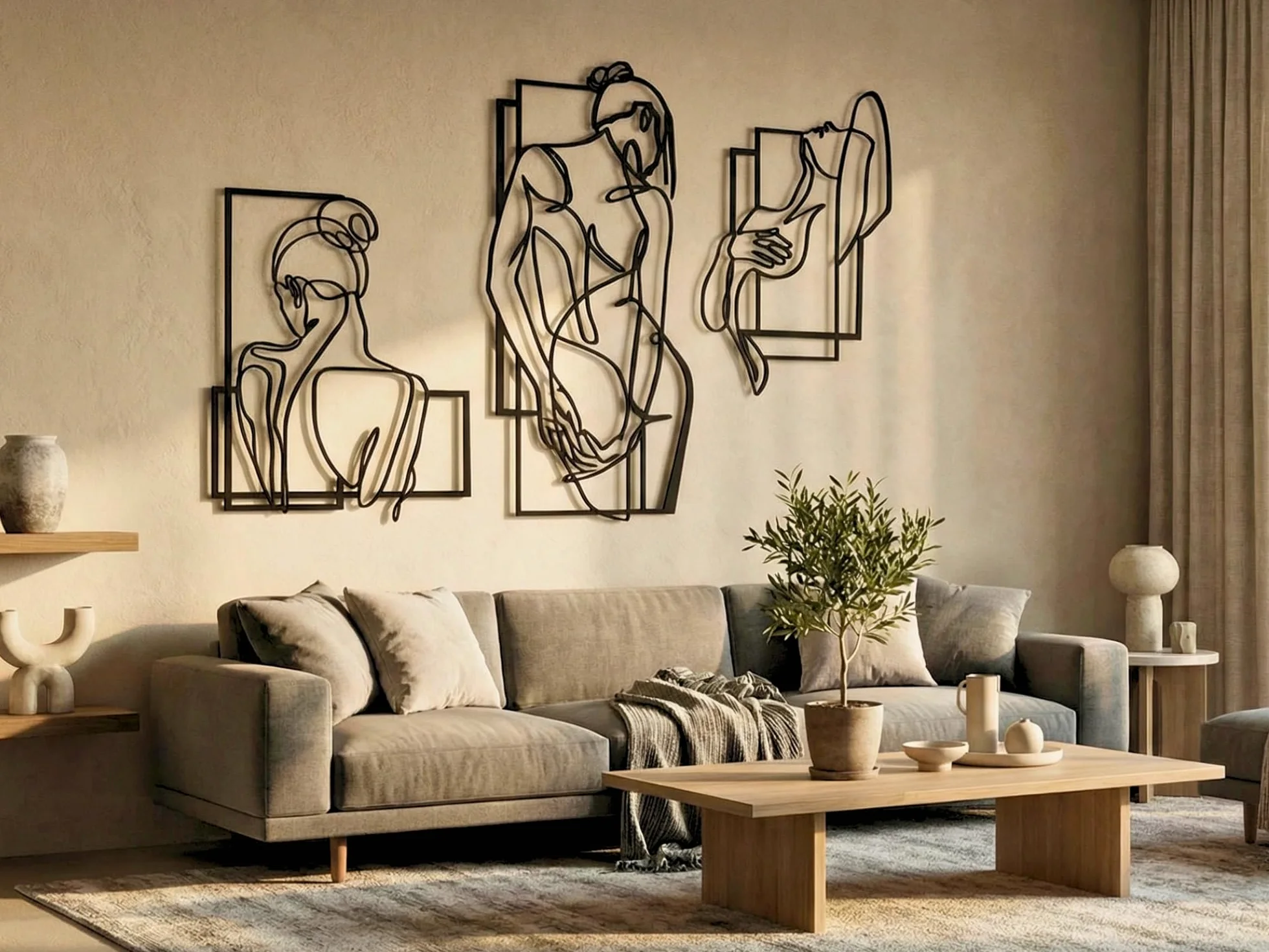 VAILLA Cuadro de pared con cuerpo femenino, arte sensual, mural de madera, decoración de pared en negro, decoración de pared para el hogar, decoración minimalista, decoración moderna (Arte sensual 1)
