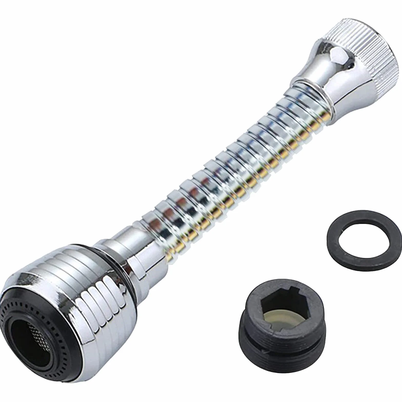 Extensor de Grifo Móvil para Fregadero con Cabezal Rociador, Aireador Giratorio 360°