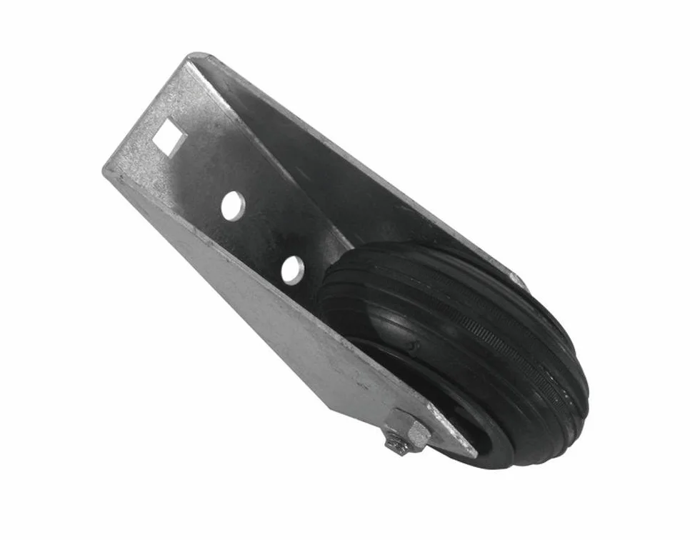 Alberts 214364 Rueda de apoyo para pórtico, Para pórticos pesados, para atornillar, Galvanizado en caliente, Ø80 mm