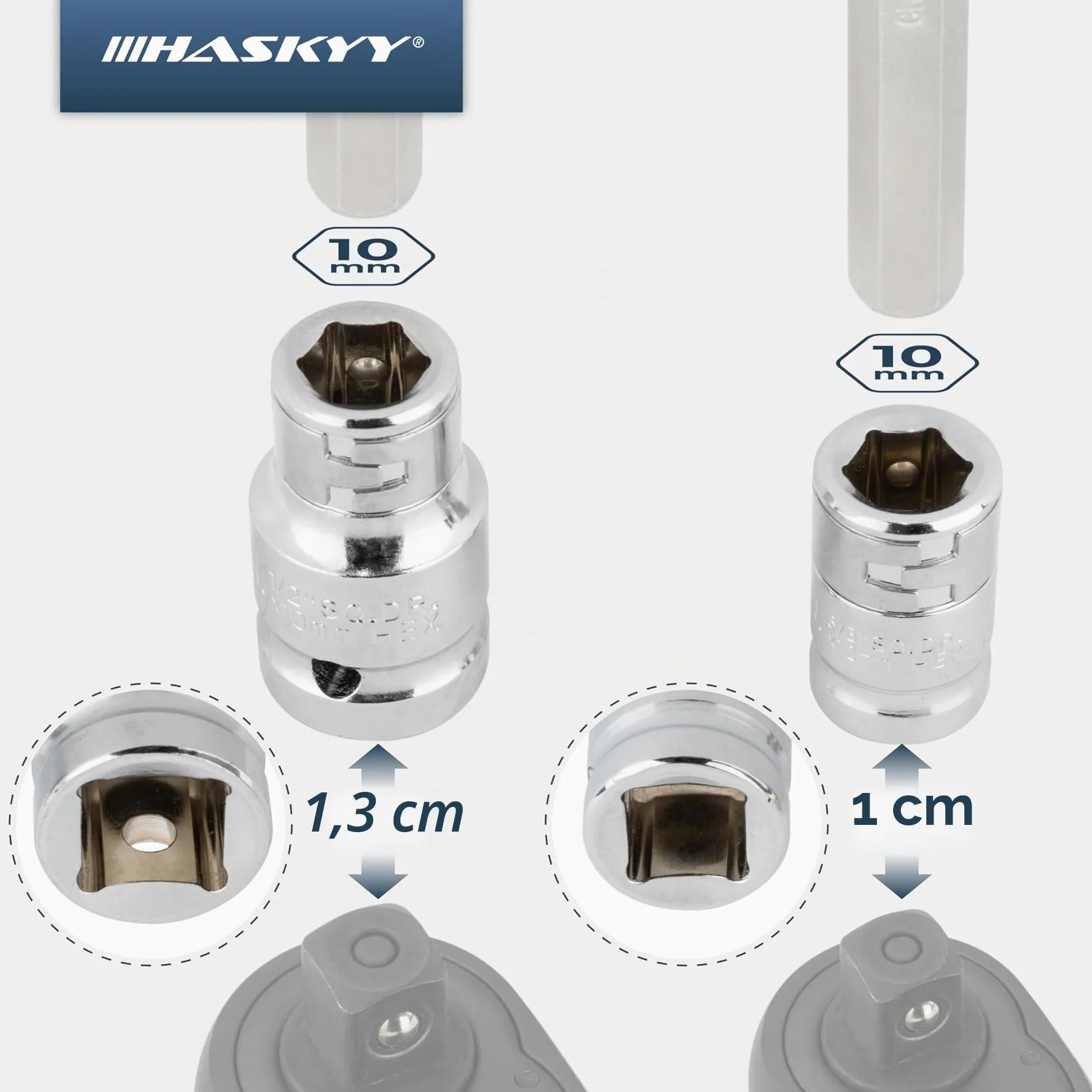HASKYY 40 piezas Torx llaves // Torx: T20 T25 T30 T40 T45 T50 T55 - M5 M6 M8 M10 M12
