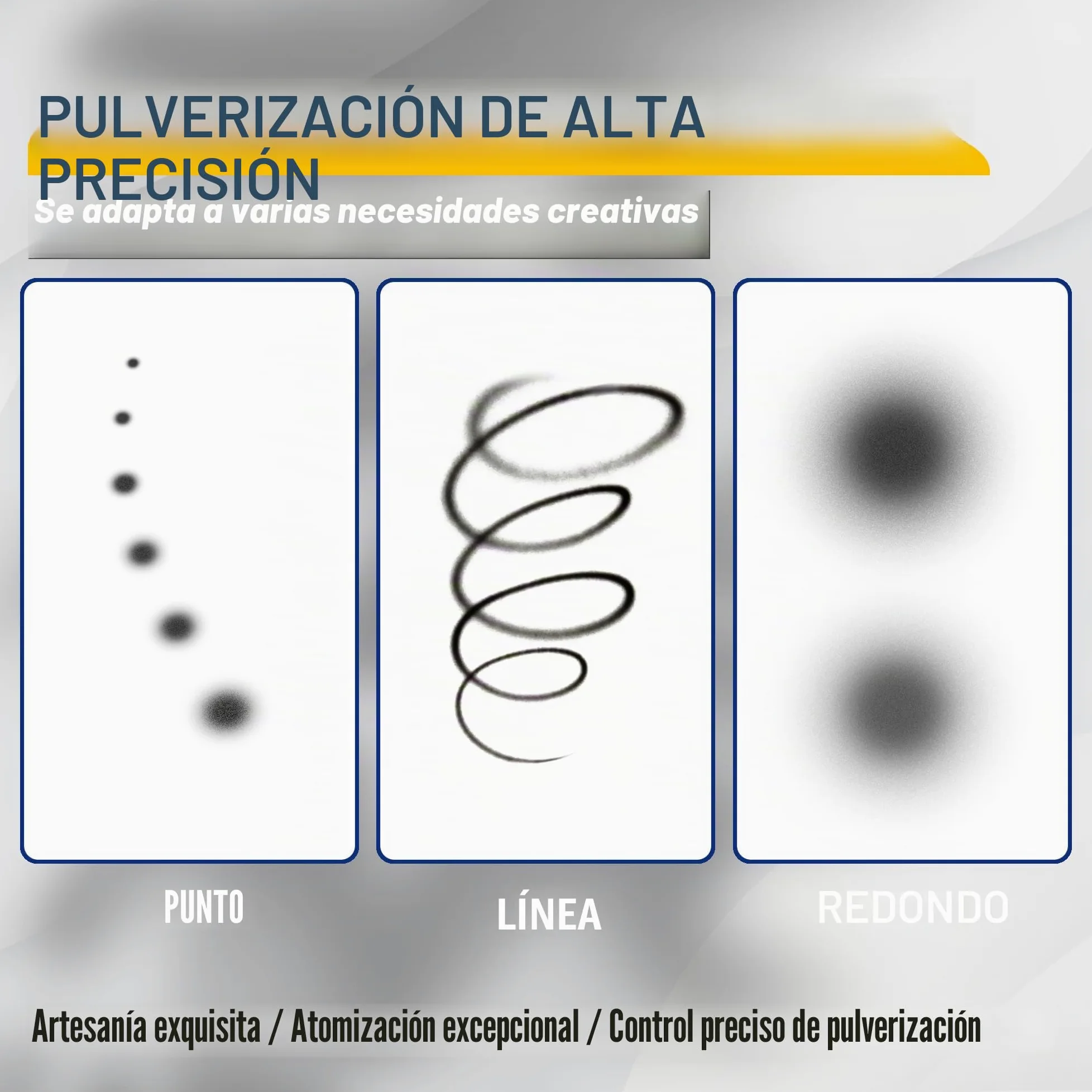 Fengda Pistóla de aerógrafo kit FE-134K con aguja/boquilla de 0,2/0,3/0,5 y tubo.