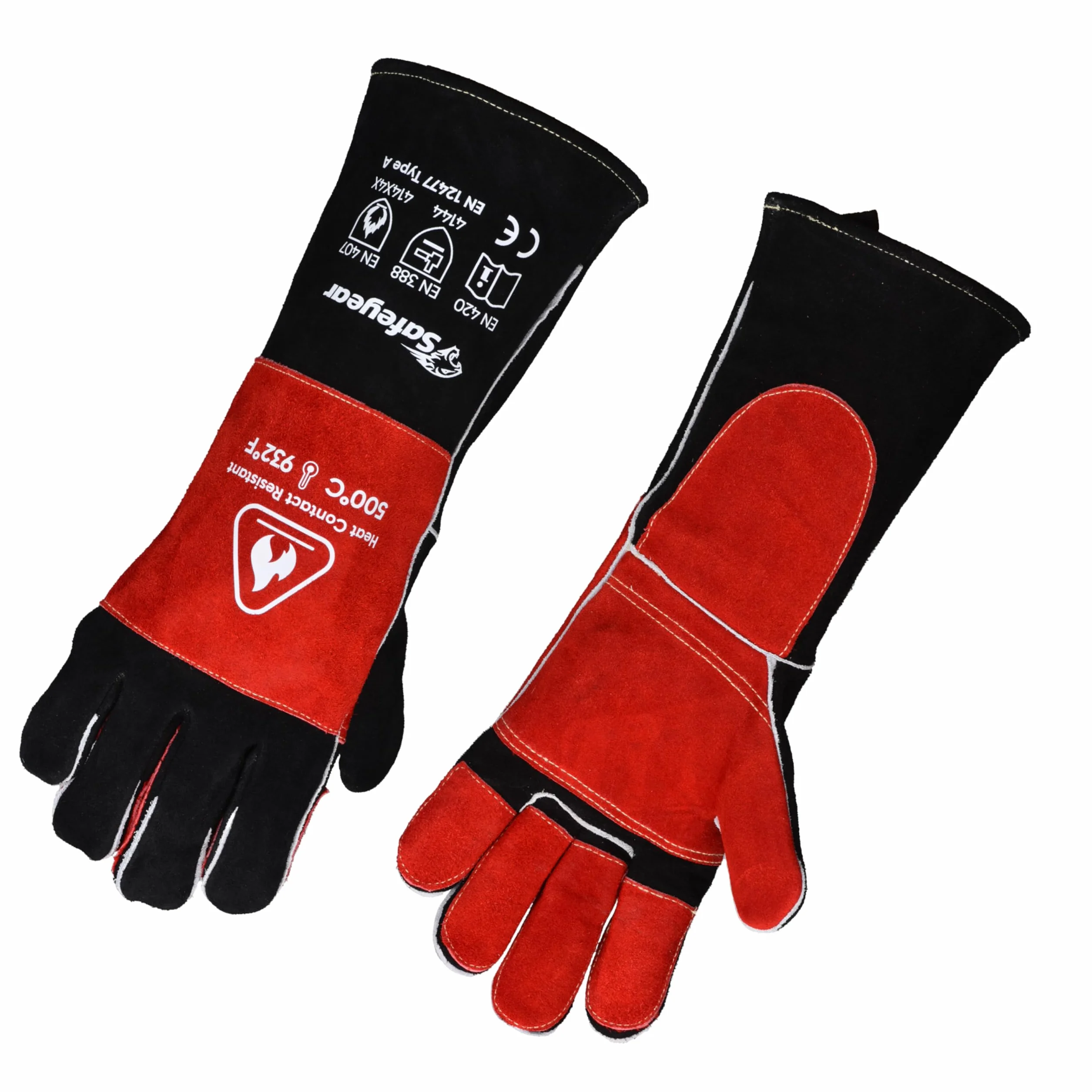 SAFEYEAR guantes soldados resistentes al calor 16 pulgadas 40 cm