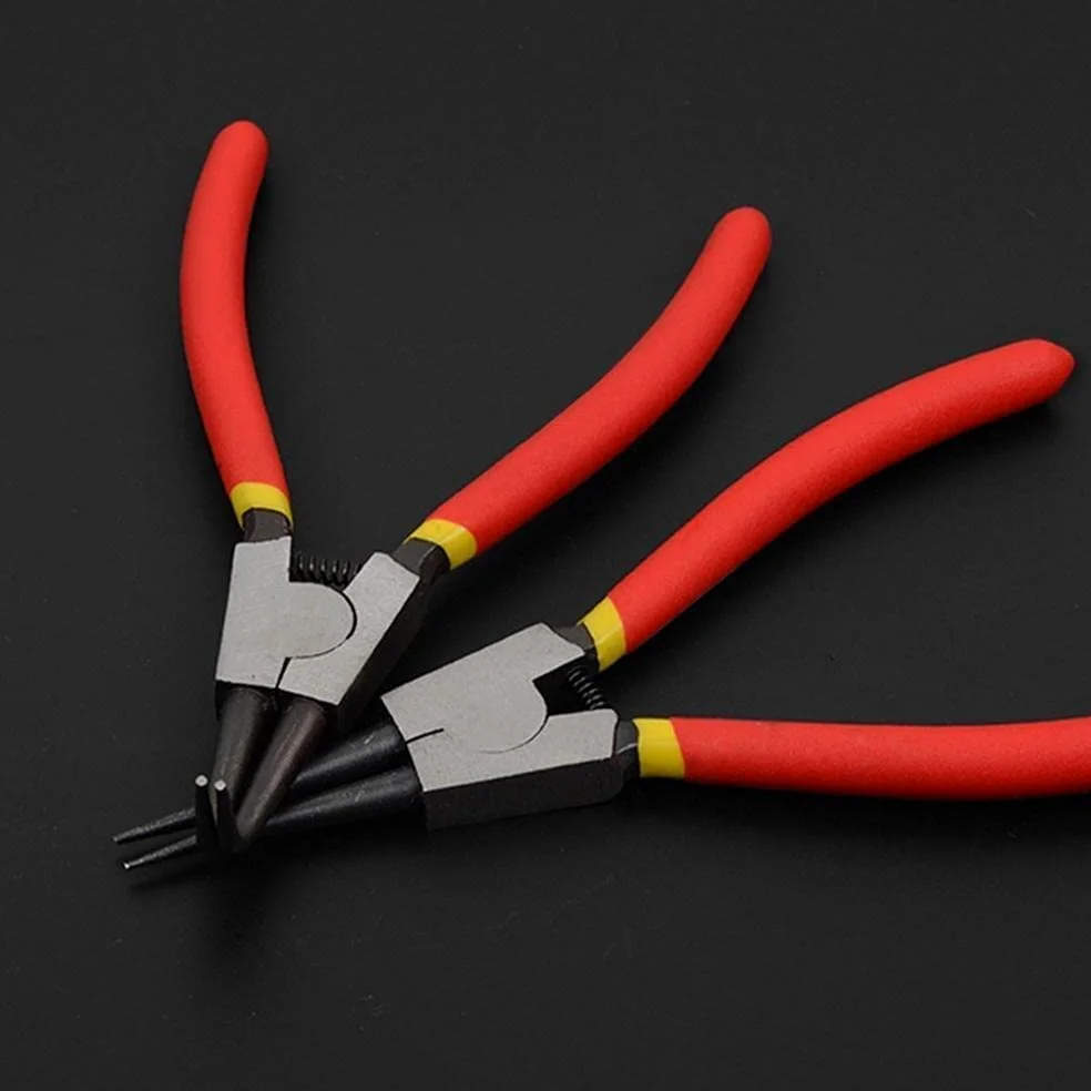 JINGYAN Alicates universales Portable Internal External Pliers Retainer Clip Multifunctional Snap Ring Circlip For Hand Tools