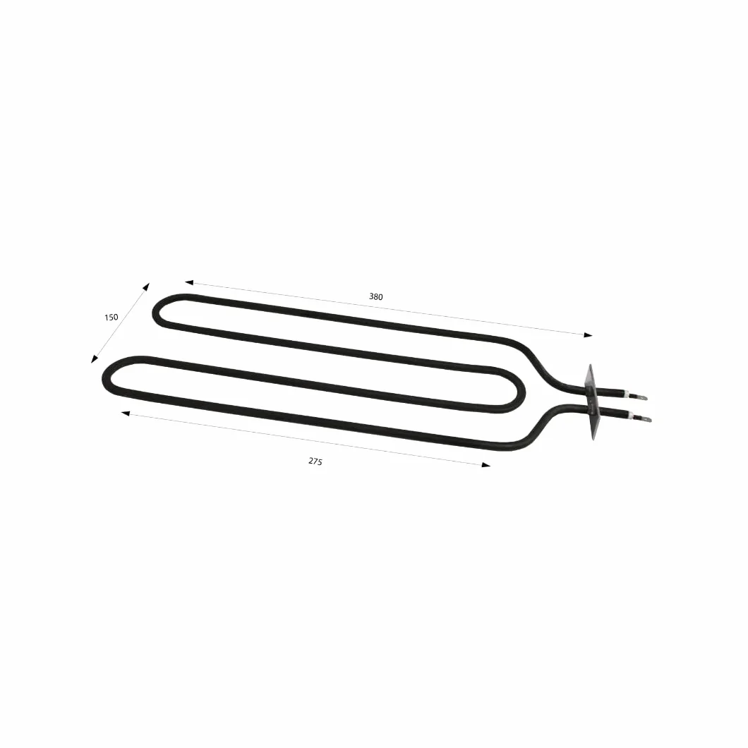 Resistencia para acumulador 800W 230V 380x150mm Pletina 70x22mm | Para convertir la energía en calor | Resistencia acumulador | Resistencia calefactora
