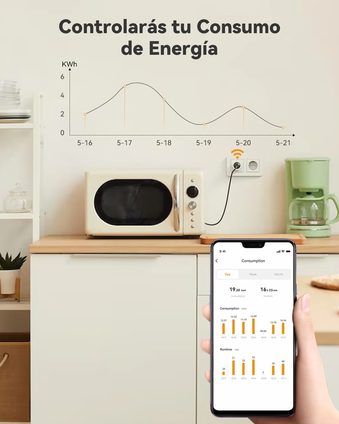 Imou Enchufe Inteligente CE2P (2 Paquetes), Enchufe Wi-Fi 16A para Matter, Monitorización de Energía, Monitor de Consumo Eléctrico, Compatible con Alexa & Google, Control Remoto por App ImouLife