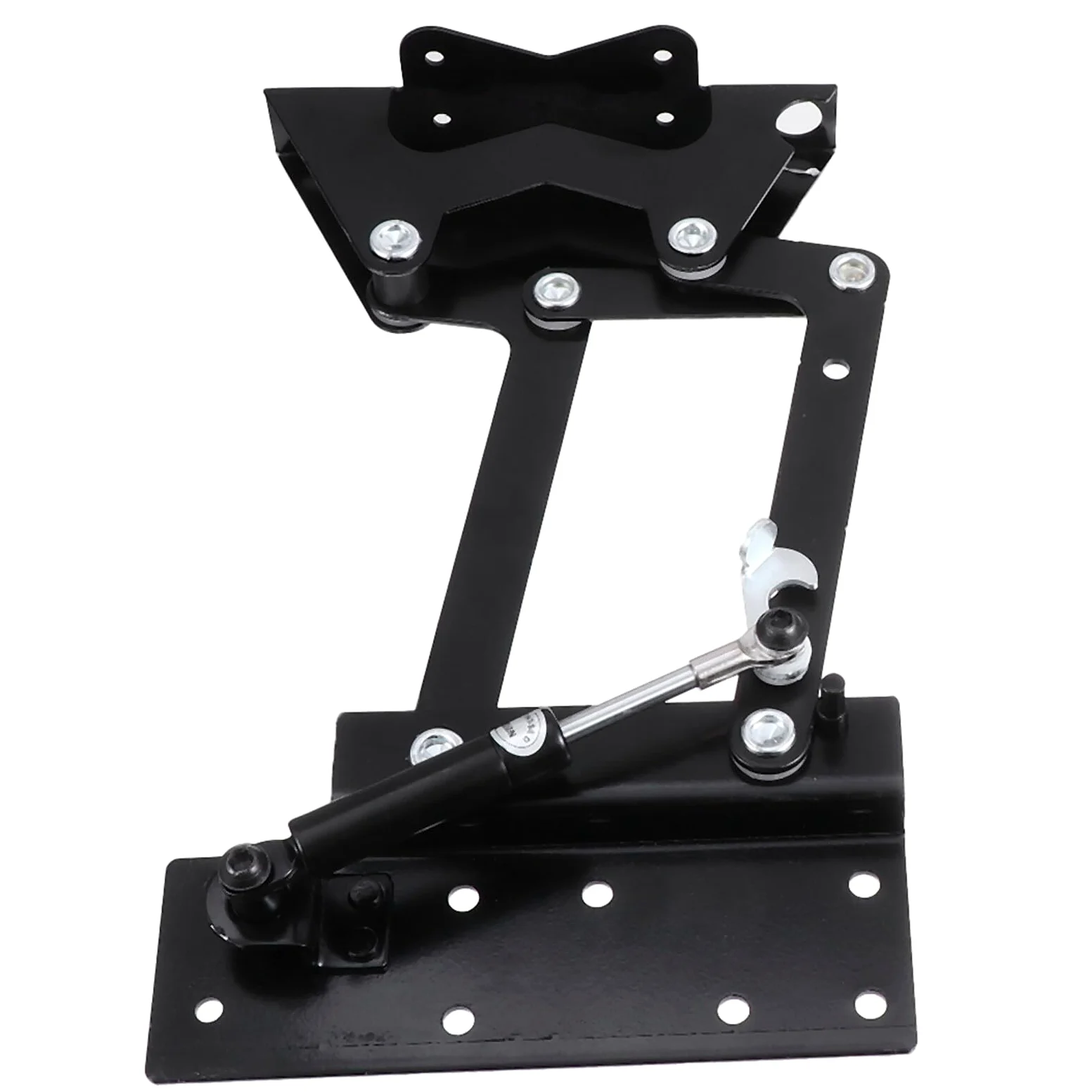 Mecanismo Hidráulico con Bisagra para Mesa Centro Elevable Marco Resistente con Amortiguador de Gas Multifuncional para Muebles Extensibles y Ahorro de Espacio