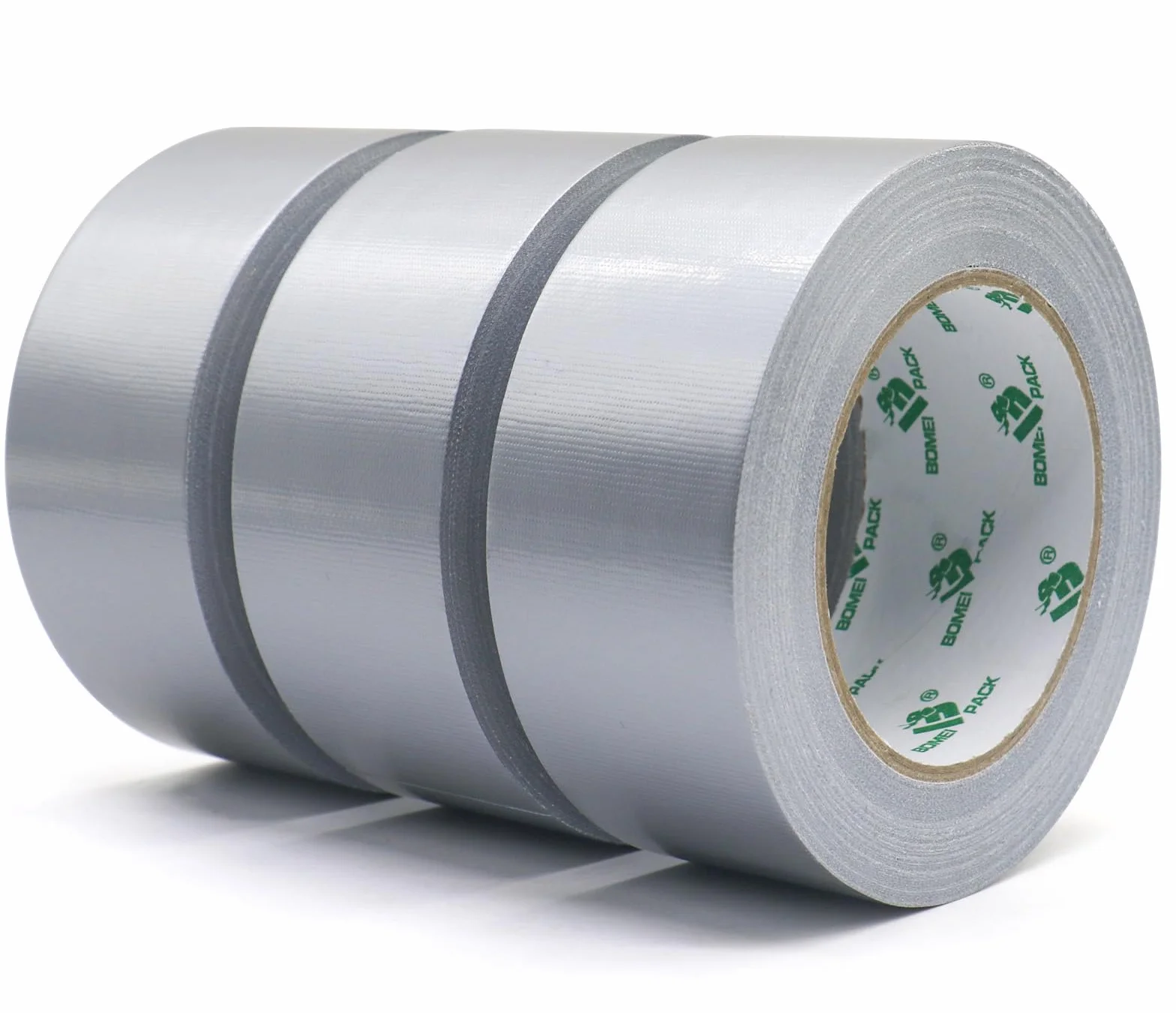 BOMEI PACK Cinta americana Gris profesional, 50mm x 50 m, cinta impermeable de tela para reparaciones, manualidades, uso en interiores y exteriores - 3 Rollos