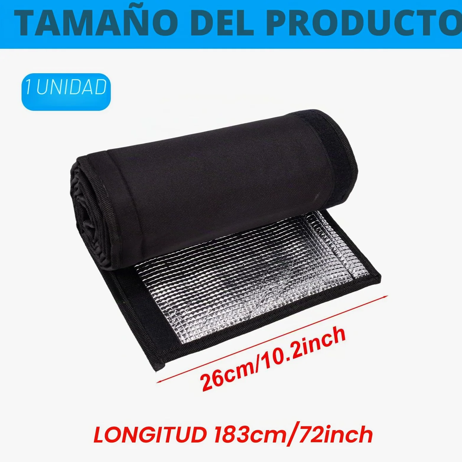 Cubierta Aislante para Tuberías, 183x26cm Cubierta Protectora Aislante Tuberías Aire Acondicionado Exterior Oxford con Revestimiento Aluminio para Protección Exteriores